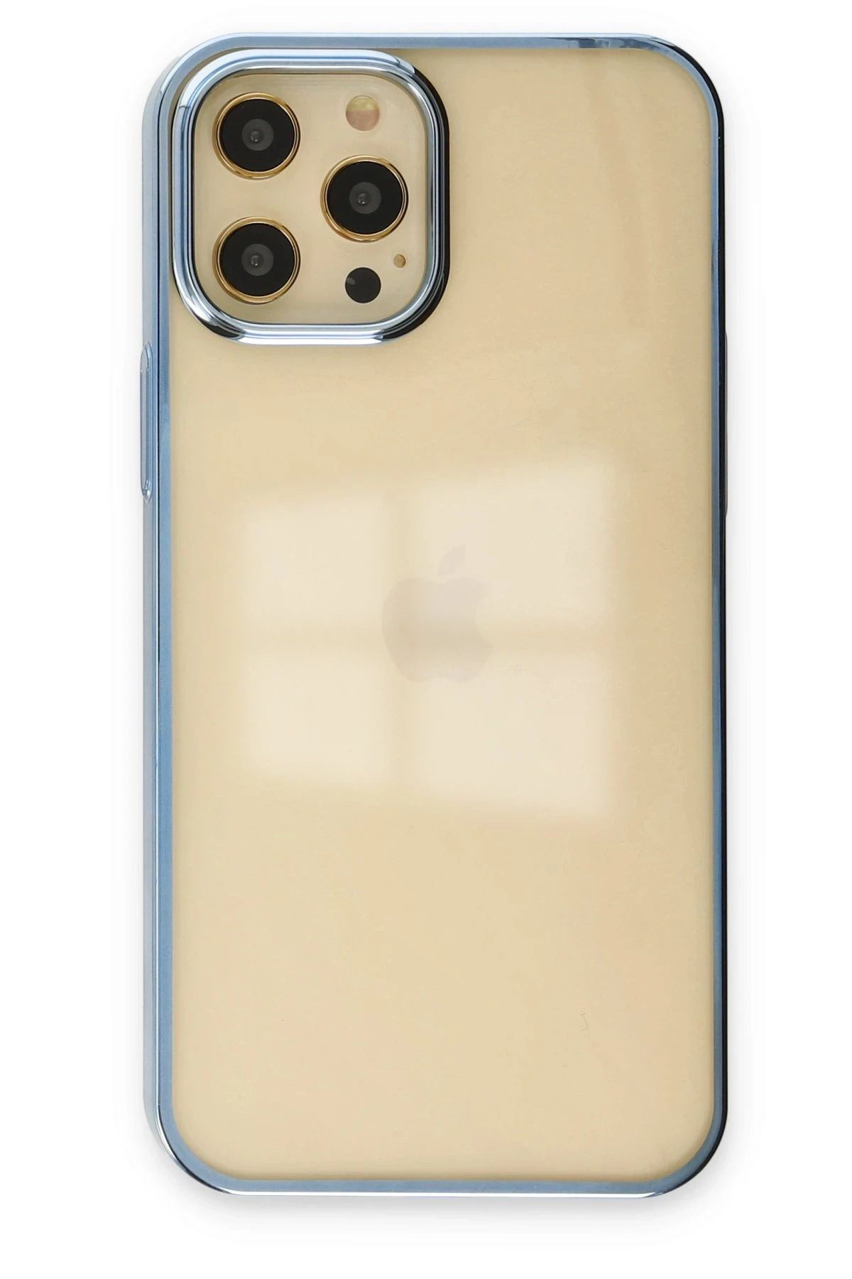 NewFace iPhone 12 Pro Max Kılıf Element Silikon - Mavi YNSMR