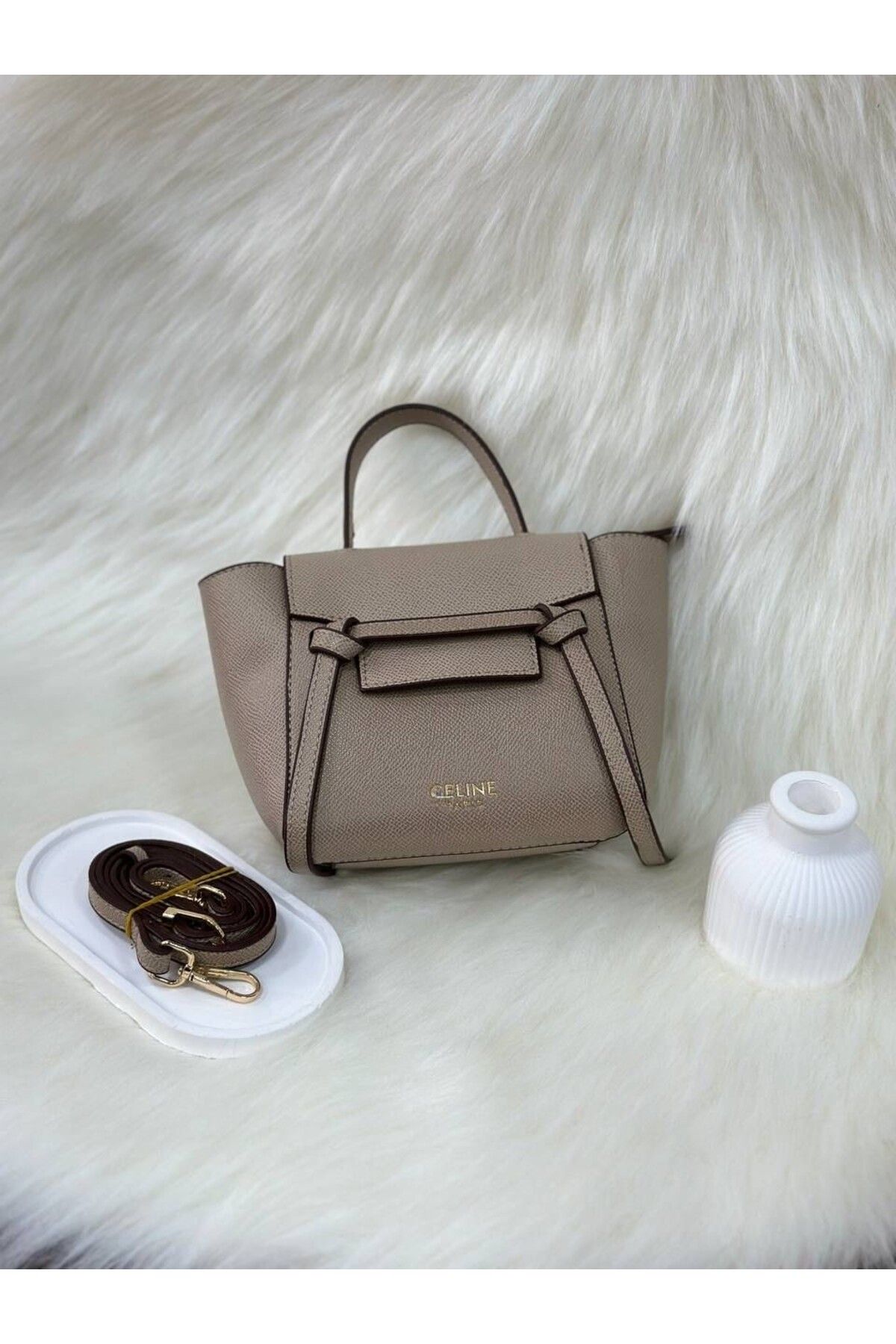 LEAUDER WOMEN ANNELER GÜNÜNE ÖZEL ASKILI ŞIK HEDİYE PAKETLİ EL VE OMUZ ÇANTASI