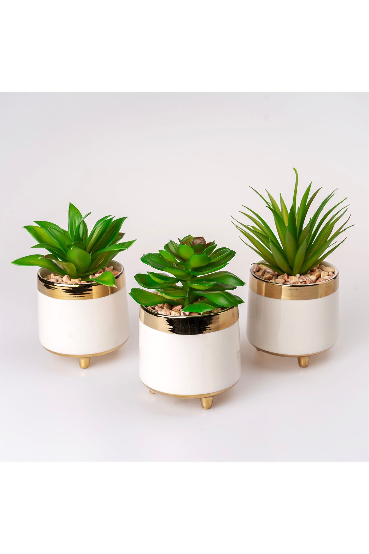 Hinora Mini Saksılı Kaktüs Çiçek Süs Dekor 17*9*9cm TEKLİ SATILIR