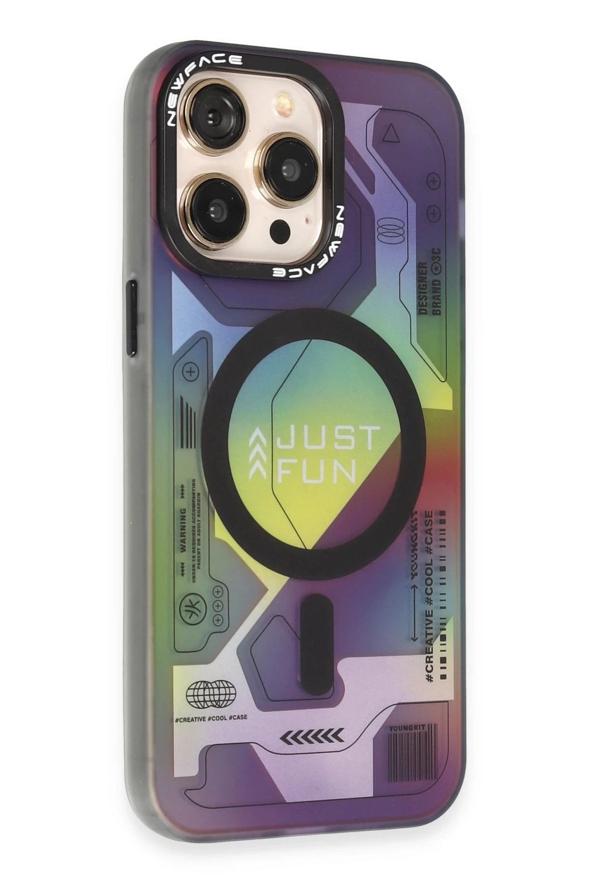 NewFace iPhone 15 Pro Kılıf Venüs Magneticsafe Desenli Kapak - Venüs - 2 NRMSA