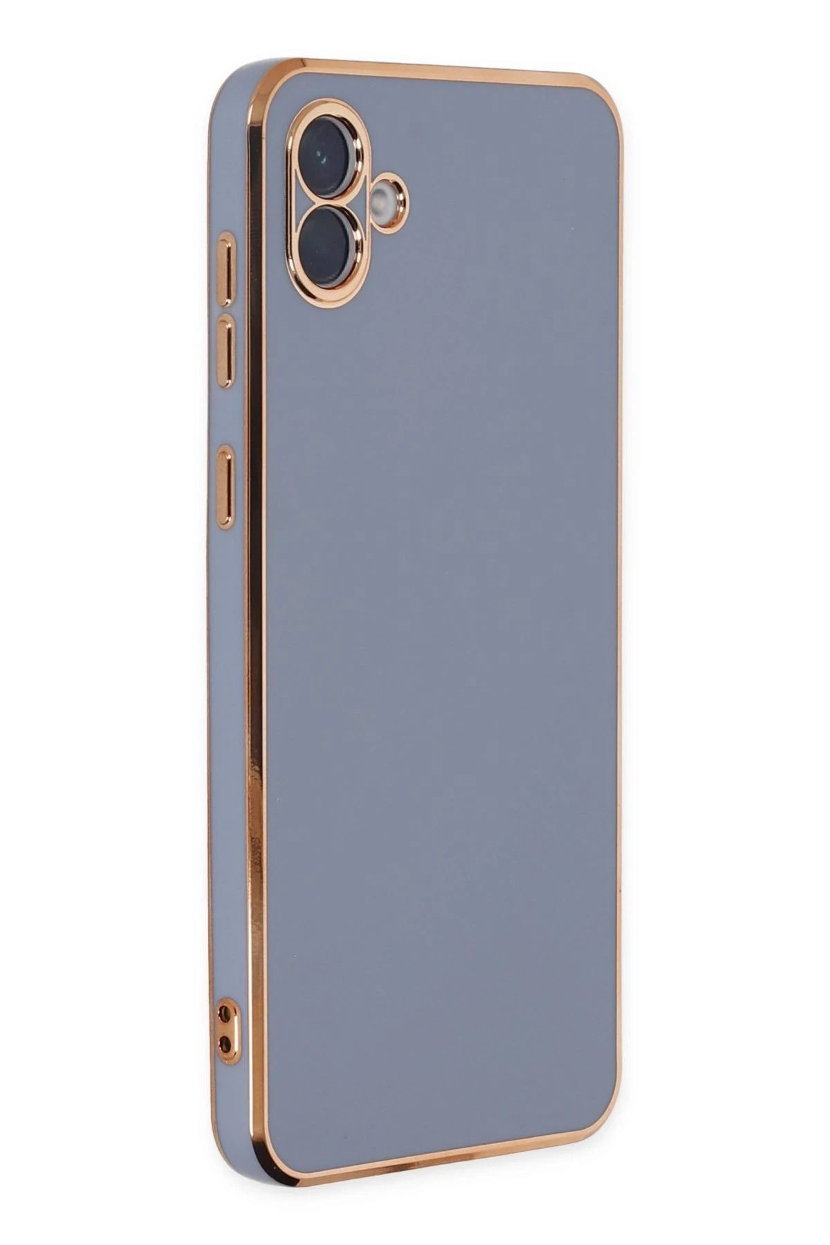 NewFace Samsung Galaxy A04 Kılıf Volet Silikon - Mavi NRMSA