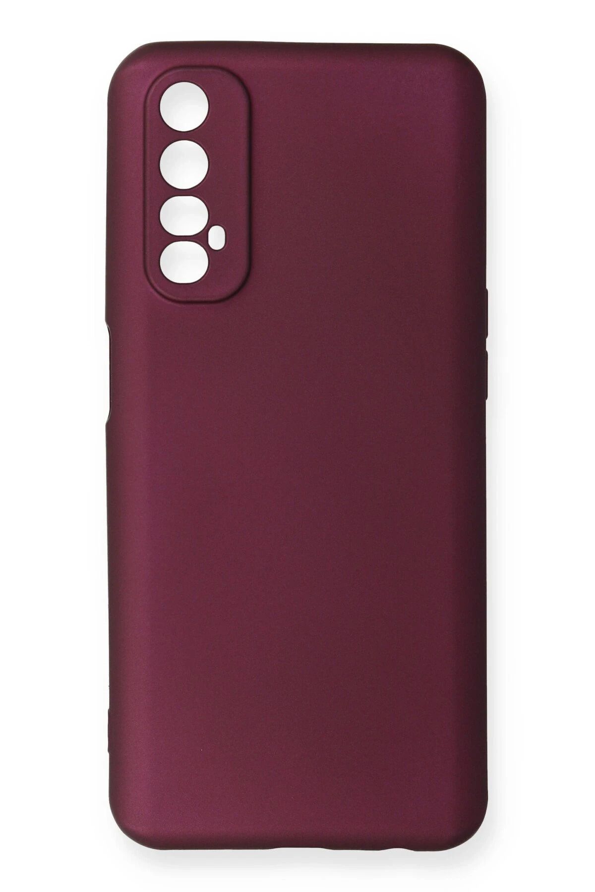 NewFace Realme 7 Kılıf First Silikon - Mürdüm FERRG