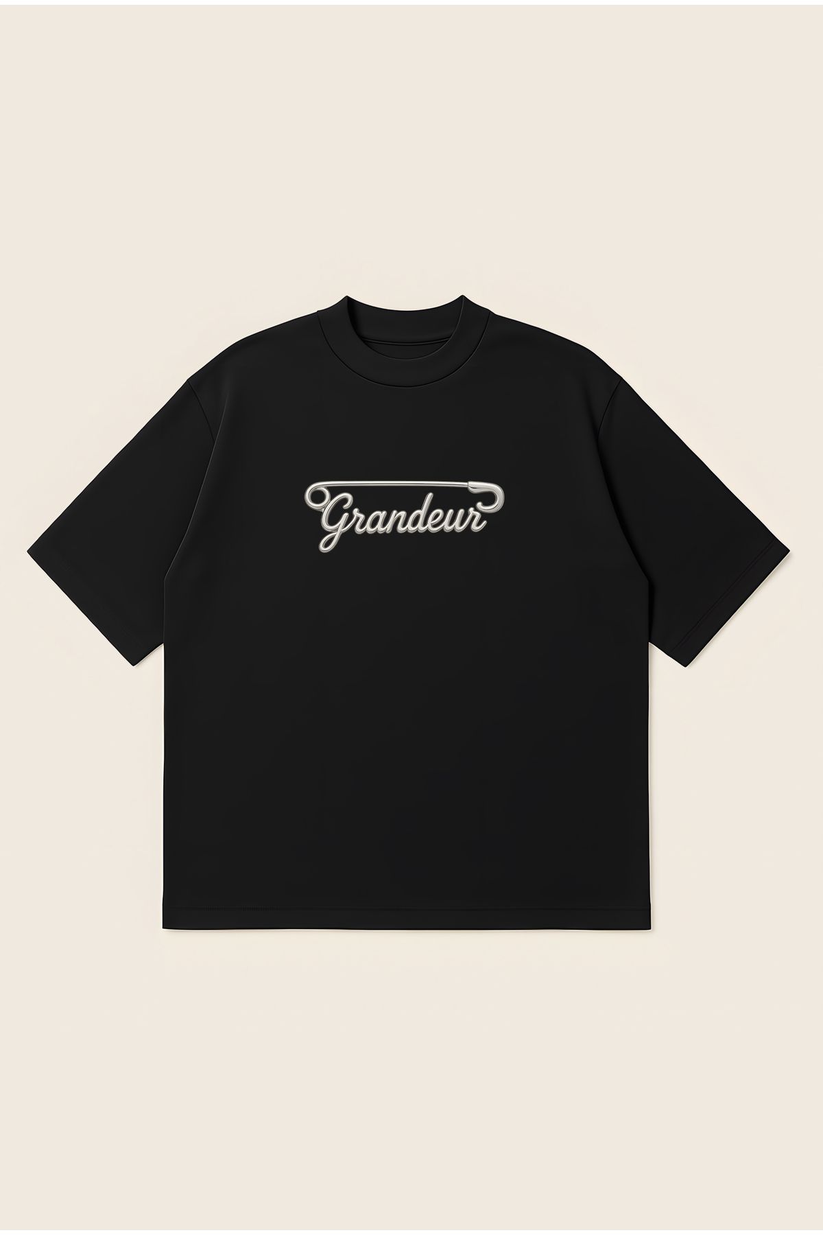 Moon Dancer Grandeur Unisex Oversize Baskılı Boxy Fit Kalın Kumaşlı T-shirt