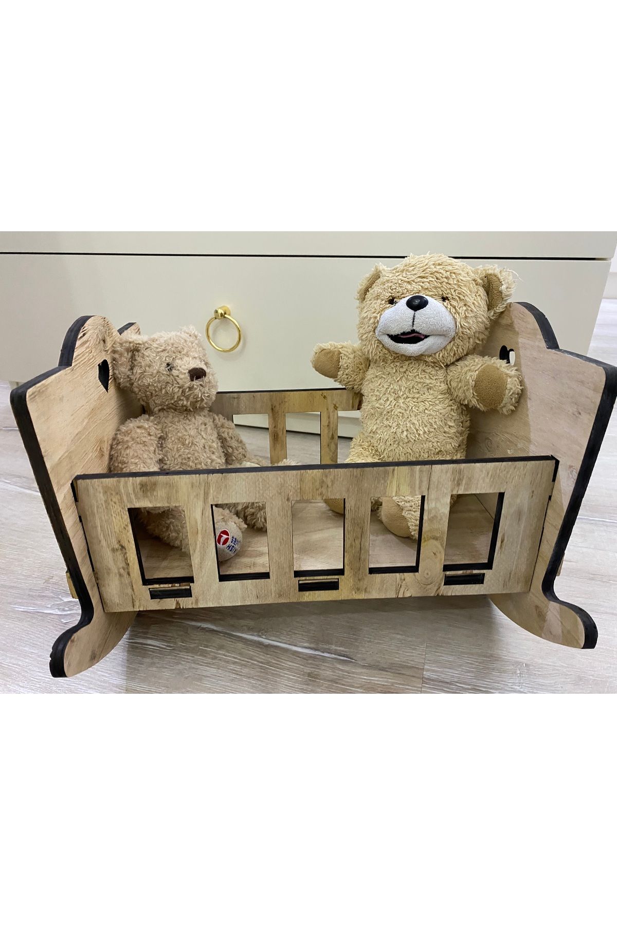 LNDHOME STORE LND HOME STORE Montessori Ahşap Oyuncak Beşik/Düzenleyici