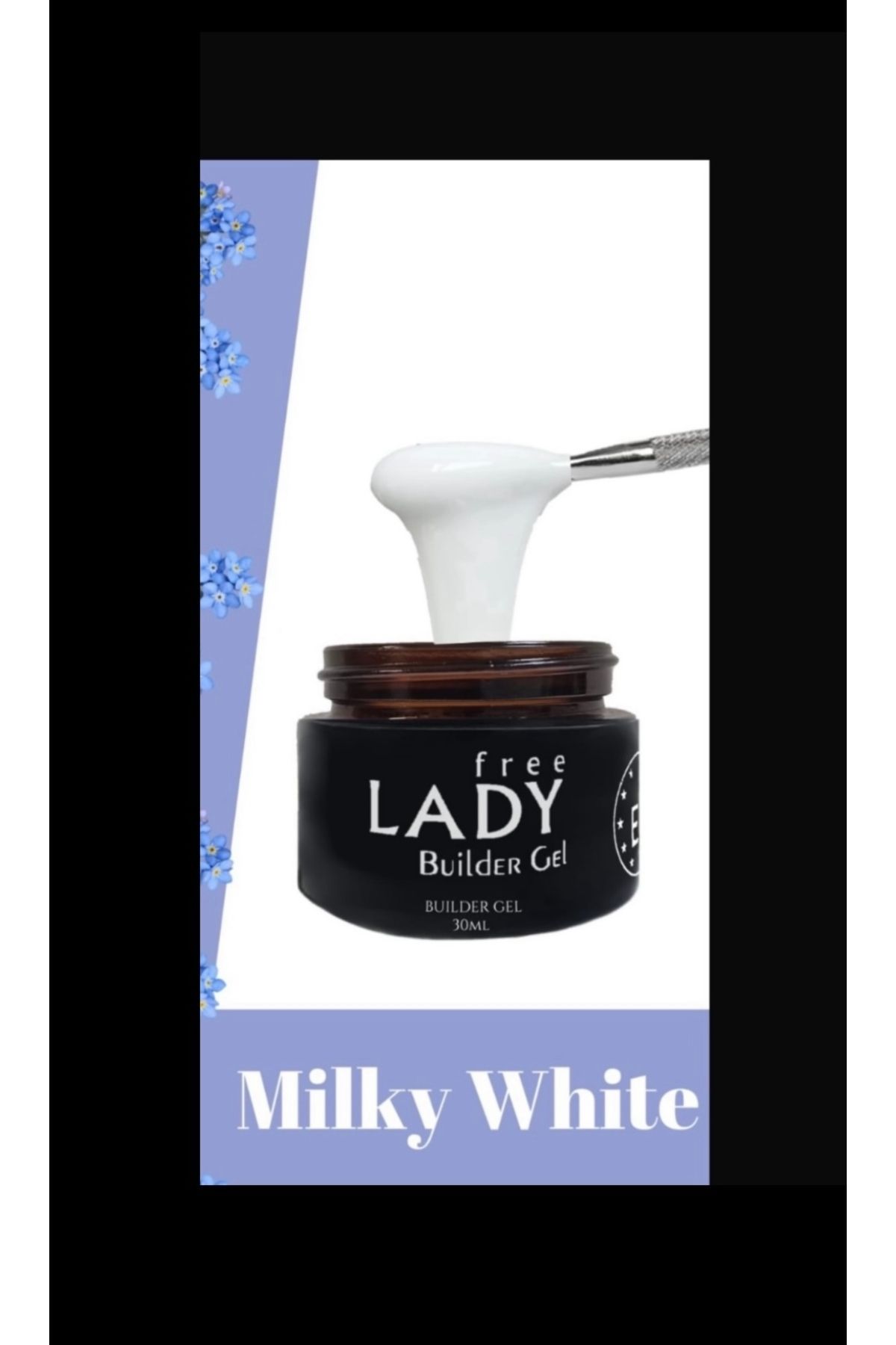 FREELADY Premium Protez Tırnak jeli  Beyaz - 15ml Milky White Uv/led