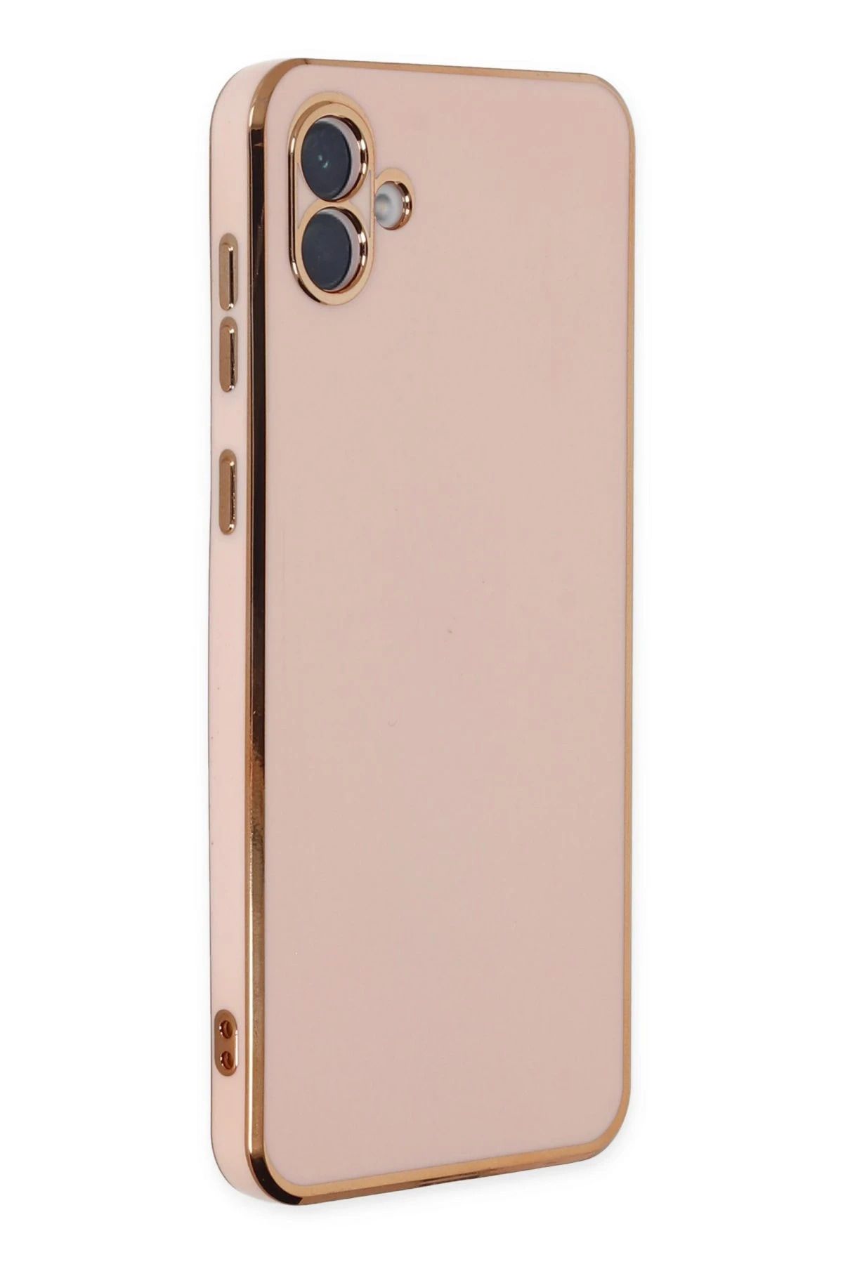 NewFace Samsung Galaxy A04 Kılıf Volet Silikon - Pembe HNZRN
