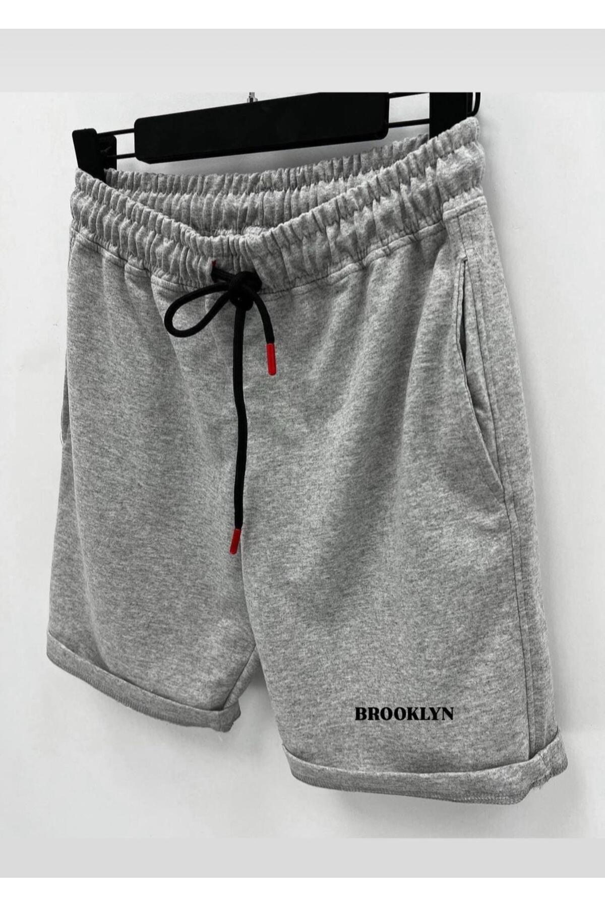 woonkey-Unisex Oversize Power Printed Cycling Collar Tee Tracksuit Shorts Set of 3 2