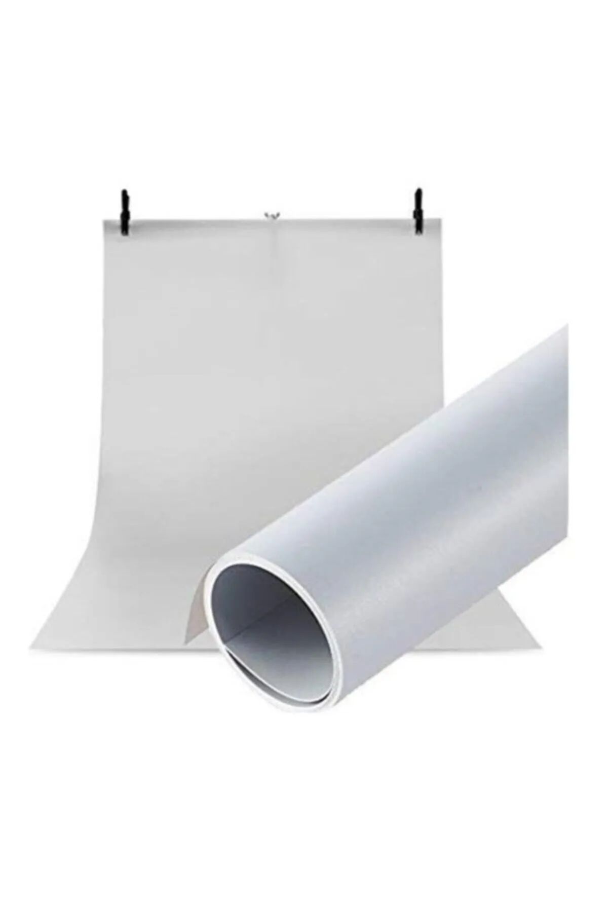 CreateFol BEYAZ RENK Ürün Çekim Fotoğraf Fonu siyah ( 70cm x 1 metre )