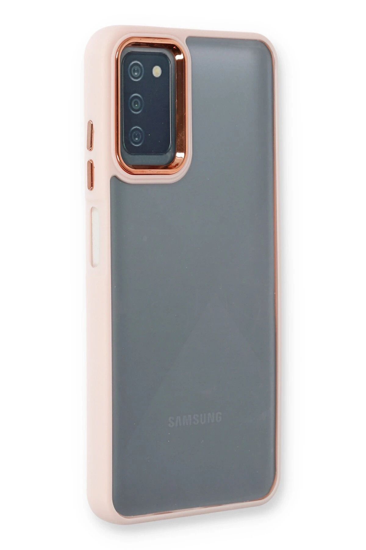NewFace Samsung Galaxy A03S Kılıf Dora Kapak - Pudra YNSMR