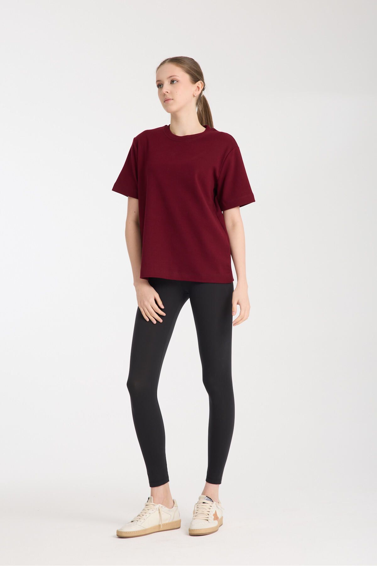 PleasureOfSilk Posilk Regular Pamuk T-shirt