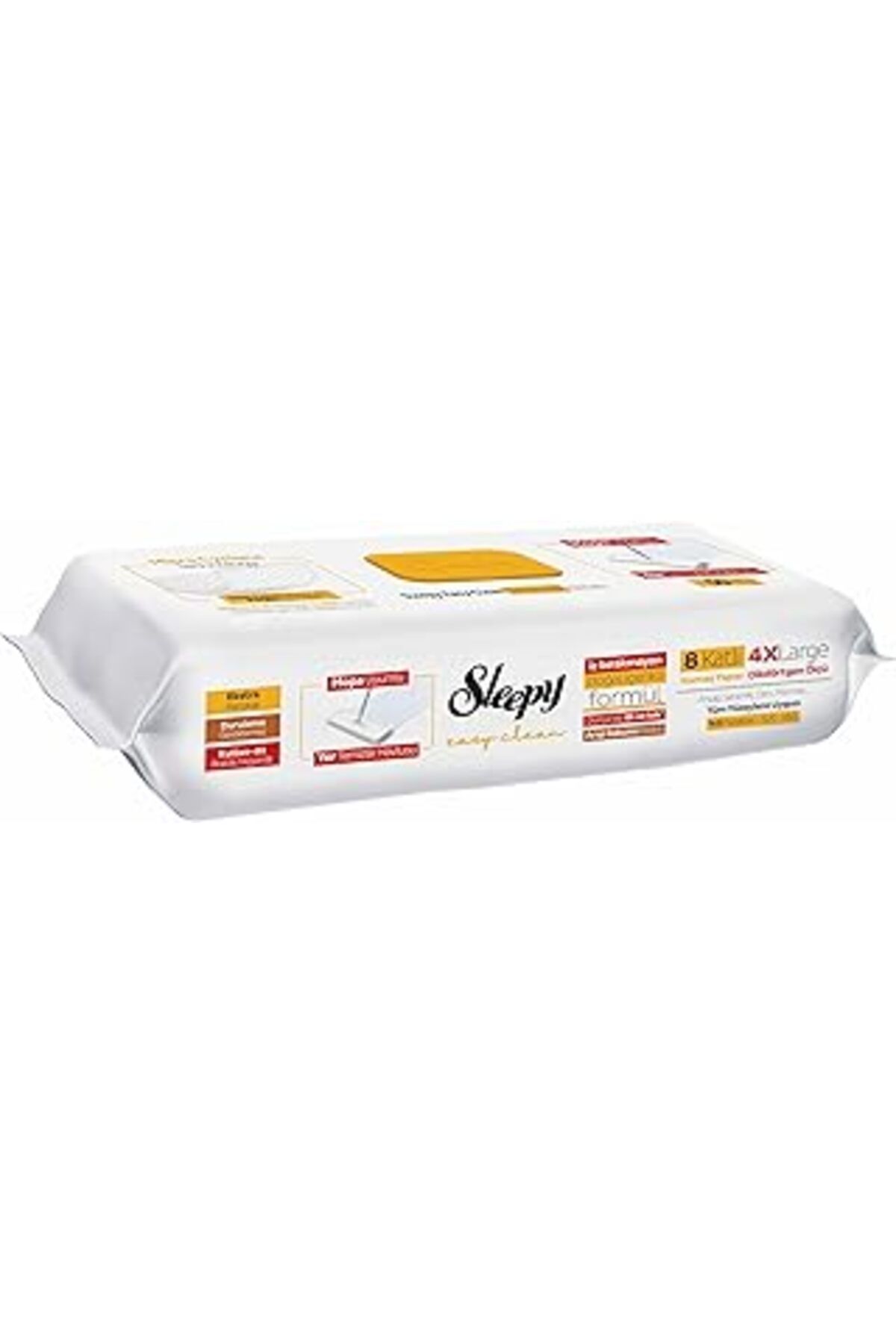 NZM TİCARET Easy Clean Arap Sabunu Katkılı Mopa Uyumlu Yer Temizlik Havlusu 3x50 (150 YAPRAK)