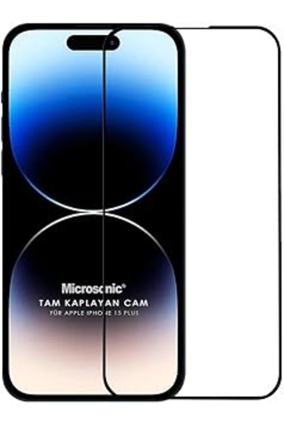 jupiter global bazaar Microsonic Ekran Koruyucu Apple Iphone 15 Plus Için Tam Kaplayan Temperli Cam Ekran Koruyucu Siyah