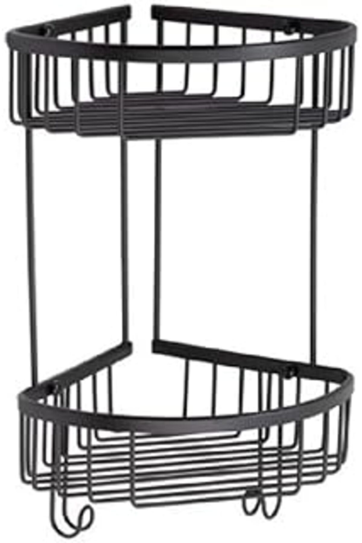 karadağsb System Banyo Duş Raf Sistemi Siyah Renk 377X196X250 Mm