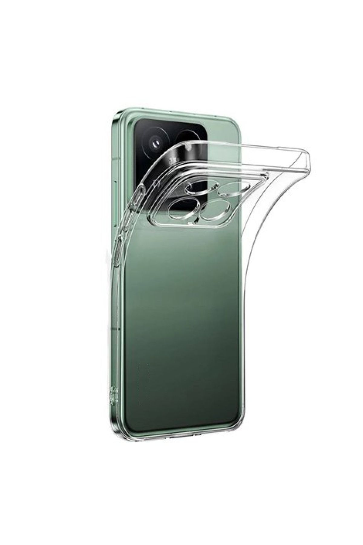 CaseArt Xiaomi Mi 14T Pro ile Uyumlu Kapak Kamera Korumalı Süper Silikon Şeffaf Kılıf