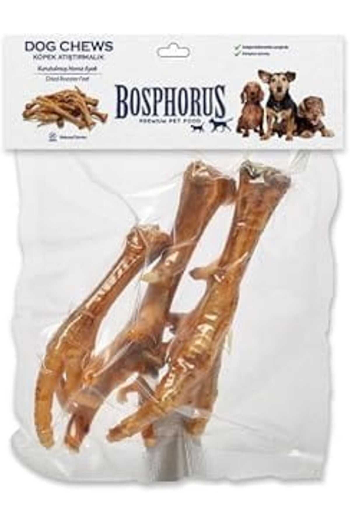 Mu Art Bosphorus Köpek Çiğneme Ödülü, Kurutulmuş Horoz Ayak, 100 Gram