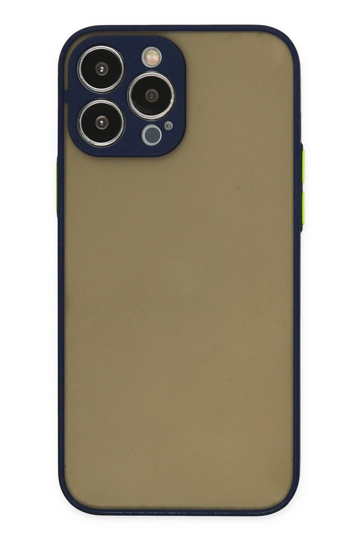 NewFace iPhone 14 Pro Kılıf Montreal Silikon Kapak - Lacivert BSTMY