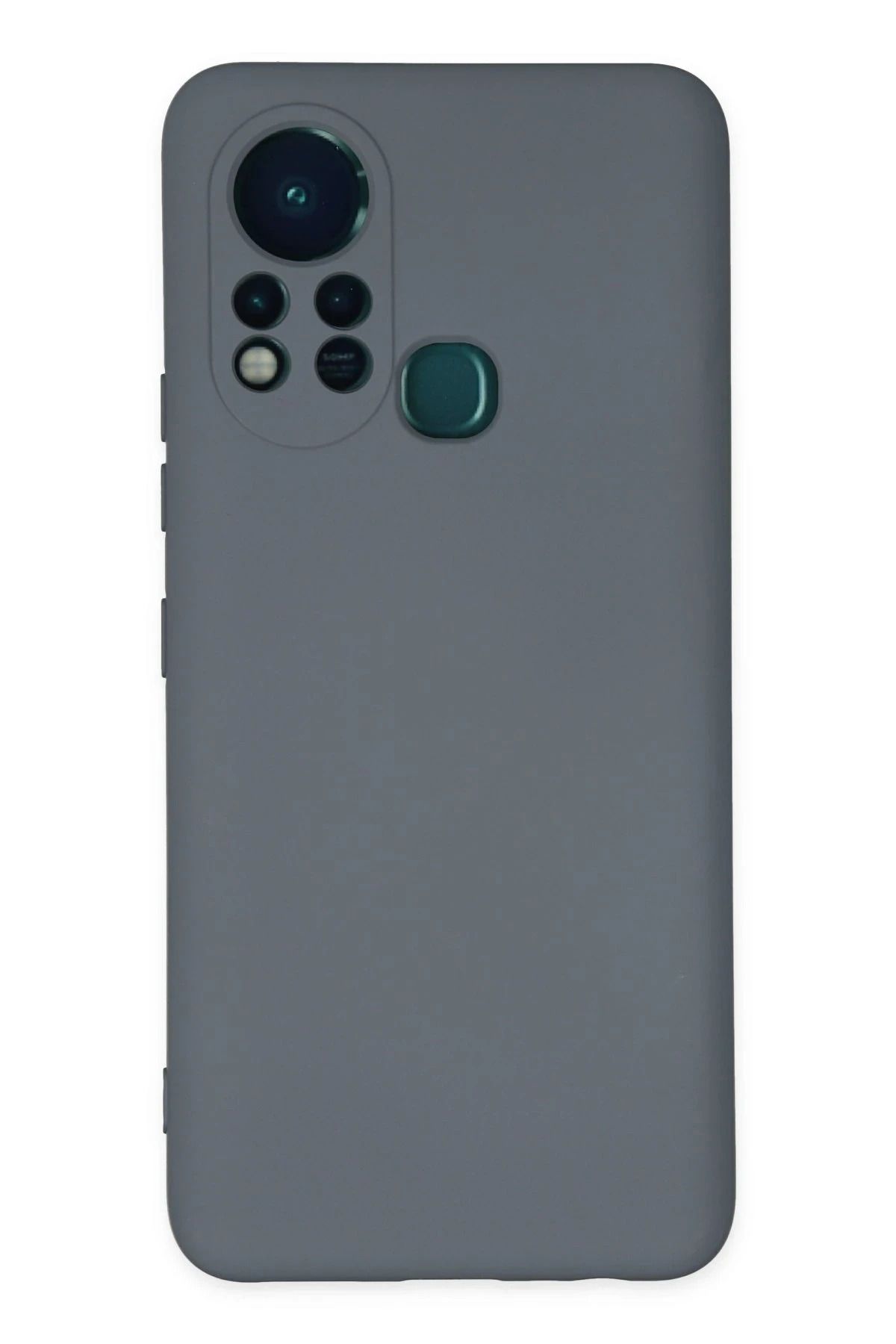 NewFace İnfinix Hot 11s  Uyumlu Kılıf Nano içi Kadife Silikon - Gri HNZRN