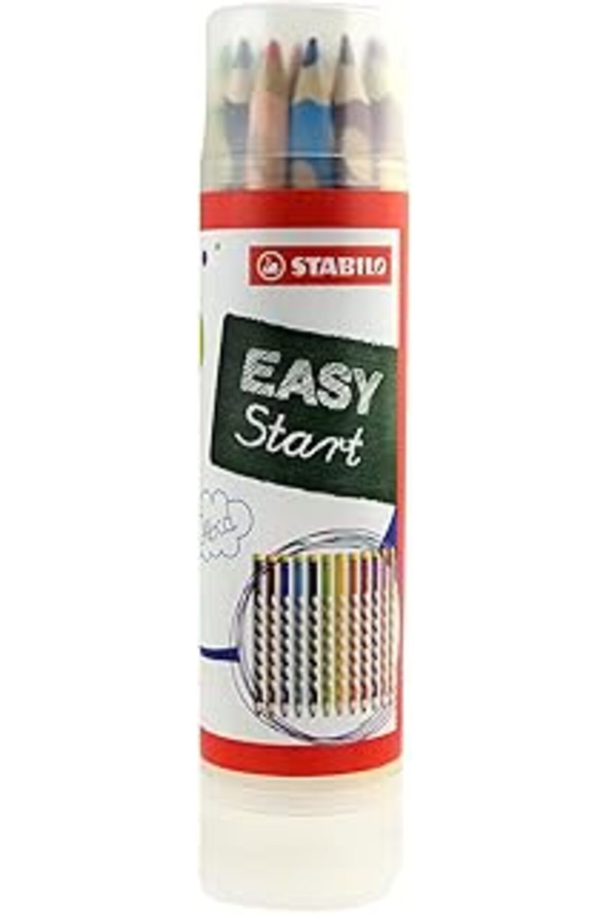 NZM TİCARET Easycolors - Ergonomik Kuru Boya Kalemi - 12 Renkli Tüp - Sol