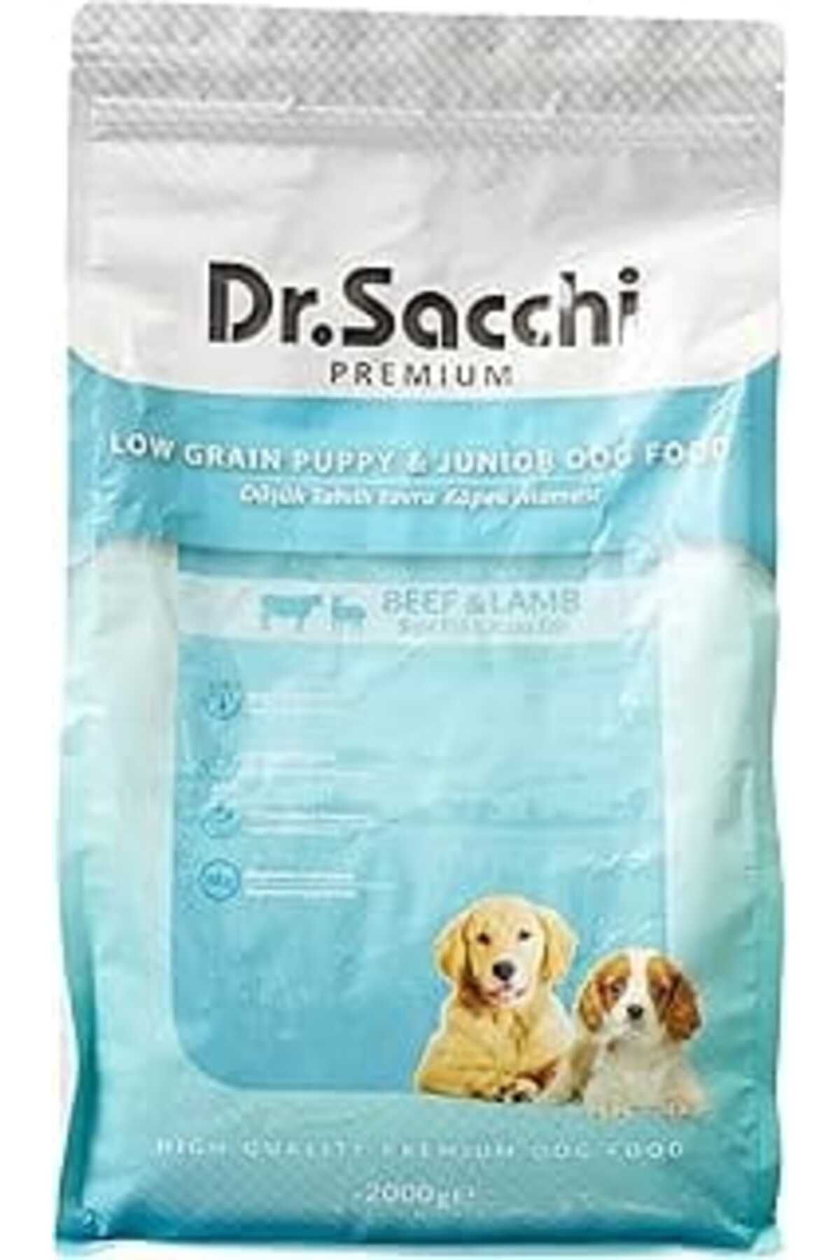 Mu Art Dr.Sacchi Premium Kuru Köpek Maması, Sığır Ve Kuzu Etli, Düşük Tahıllı, Yavru Köpek, 2 Kg