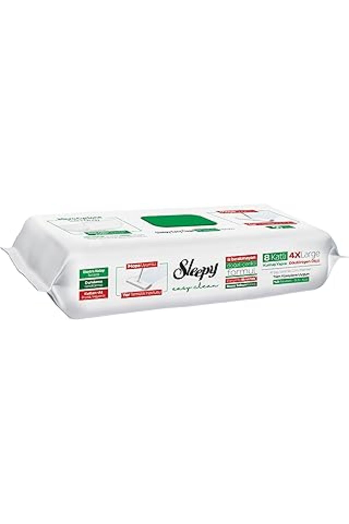 nazeninstoğu Sleepy Easy Clean Beyaz Sabun Katkılı Mopa Uyumlu Yer Temizlik Havlusu 6X50, 300 Yaprak