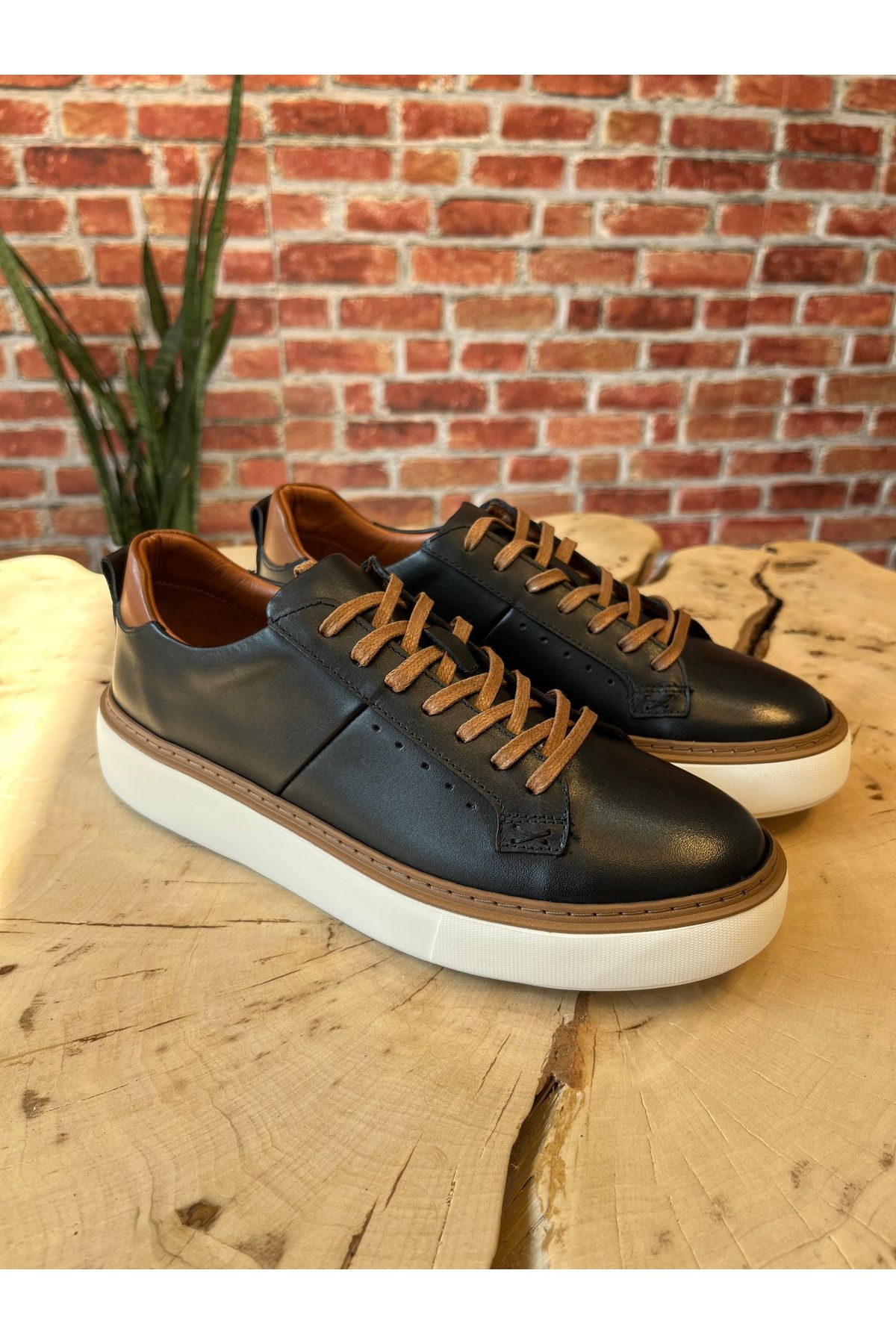 Refredo shoes Hakiki deri, Eva taban Milano sneaker