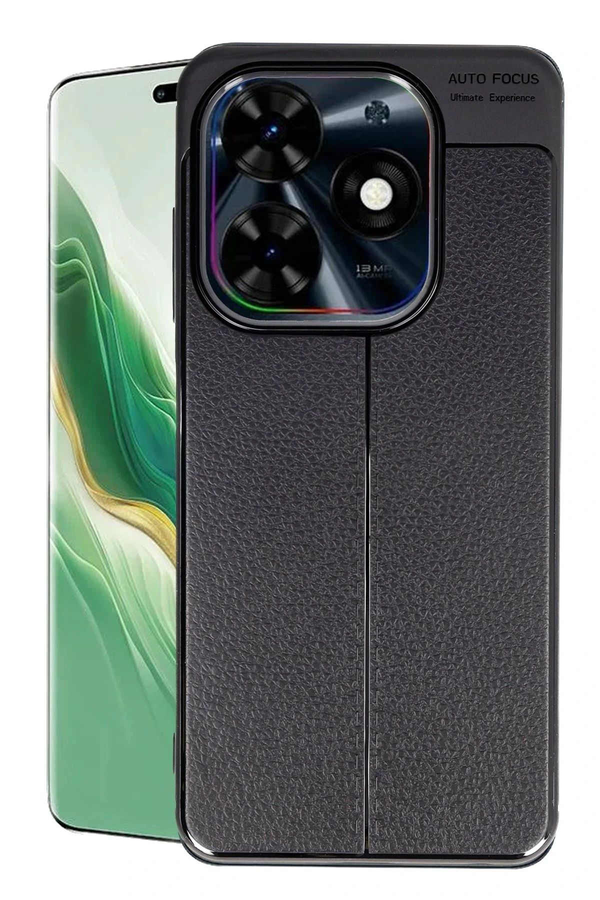 NewFace Tecno Spark Go 2024 Kılıf Auto Focus Kapak - Siyah BSTMY