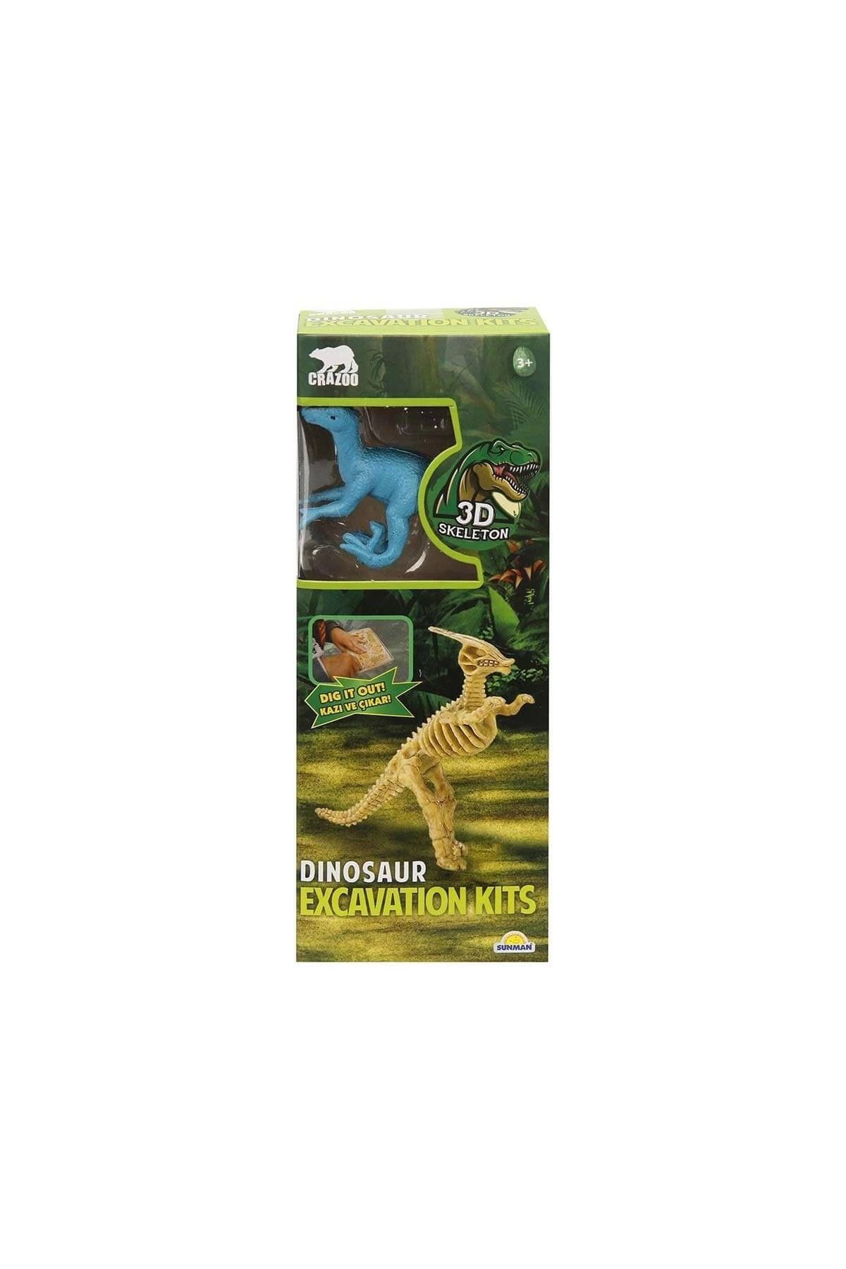 karadağsb 3563 Crazoo Dinozor Figürlü 3D Kazı Seti