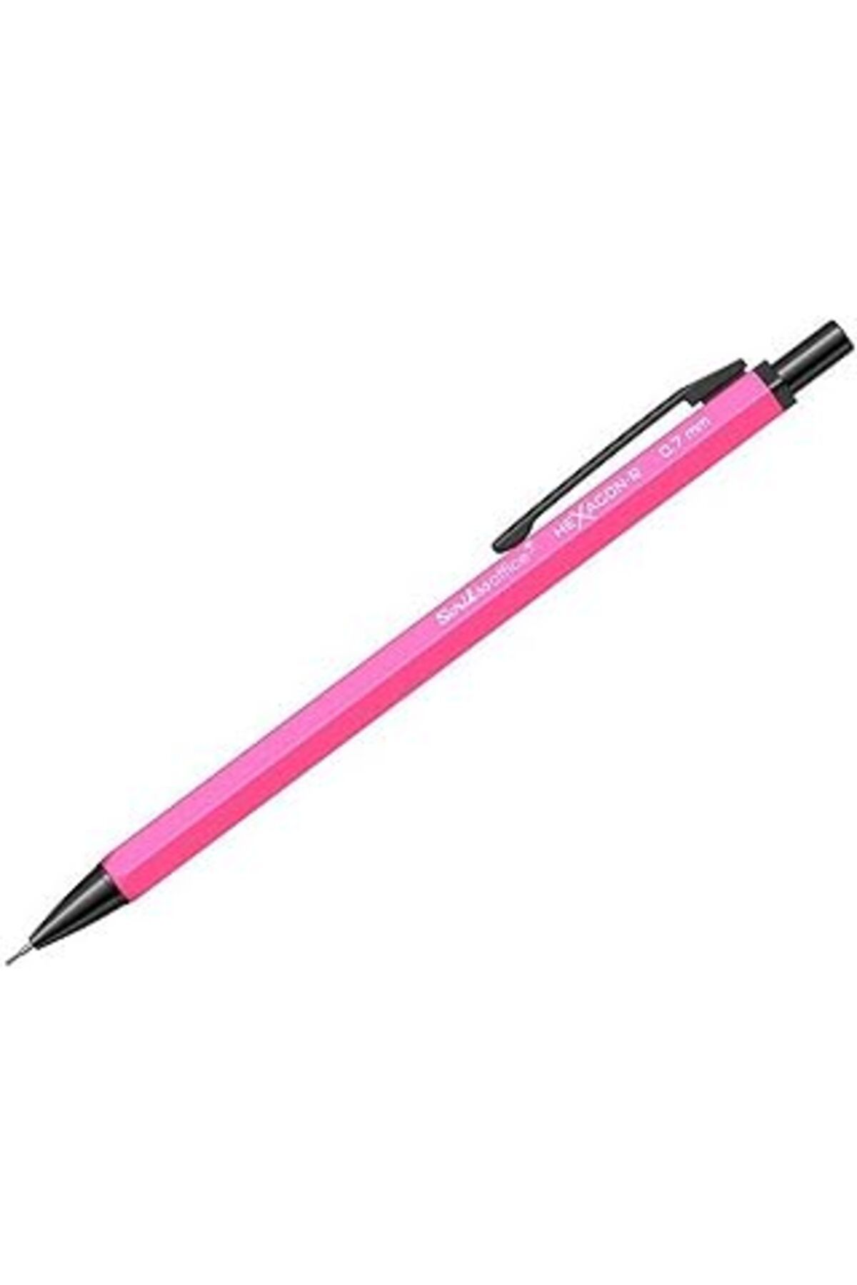 Mu Art Scrikss Office Hexagonr Mekanik Kurşun Kalem Pembe 0.7 Mm