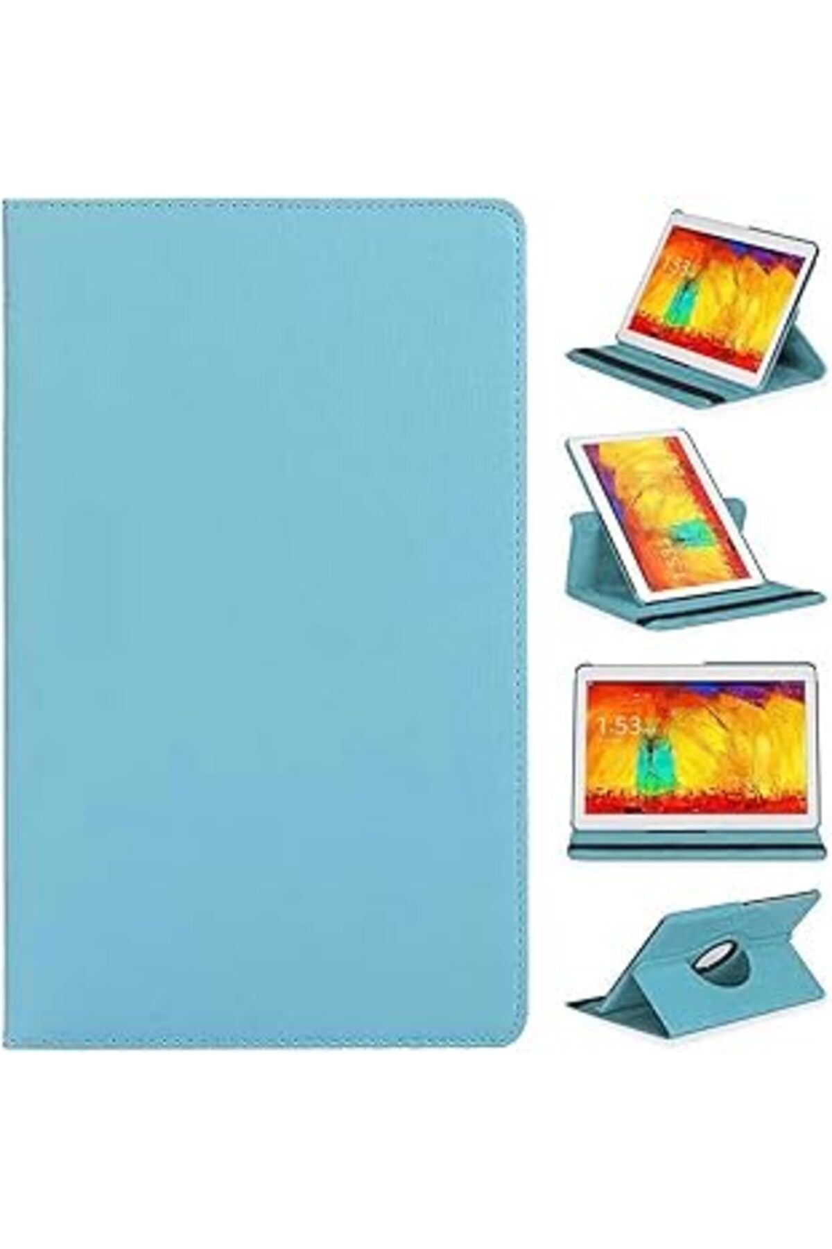 karadağsb Kılıf Merkezi Huawei Mediapad T3 7.0 Inç Bg2-W09 Kapaklı Yatay Dikey 360 Derece Dönerli Kılıf, Stan