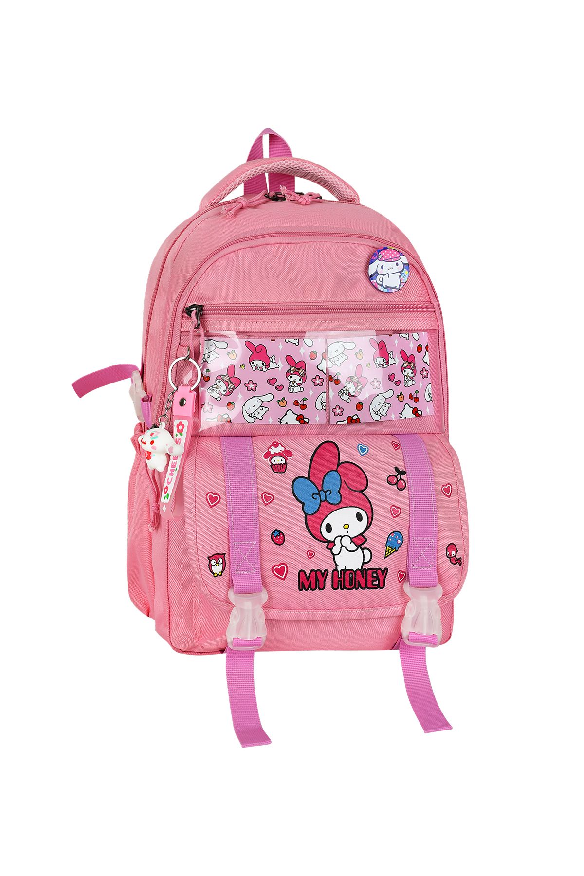 SADDLEBAG Loveme Ortapedik İlkokul Sırt Çantası Beslenmeli Kalemlikli 3' Lü Takım