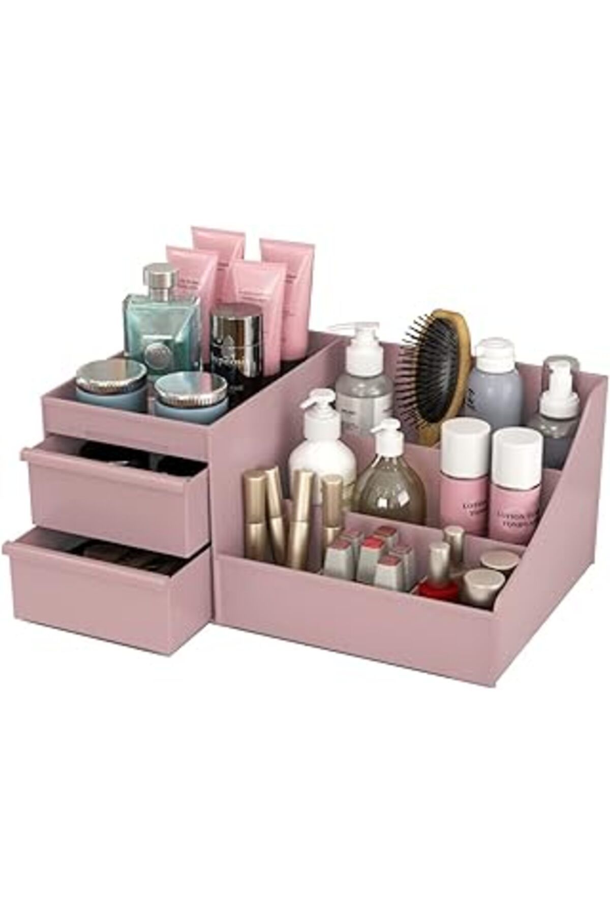 karadağsb Dovihome Elegant Makyaj Ve Kozmetik Düzenleyici Organizer Fırçalık Gül Kurusu