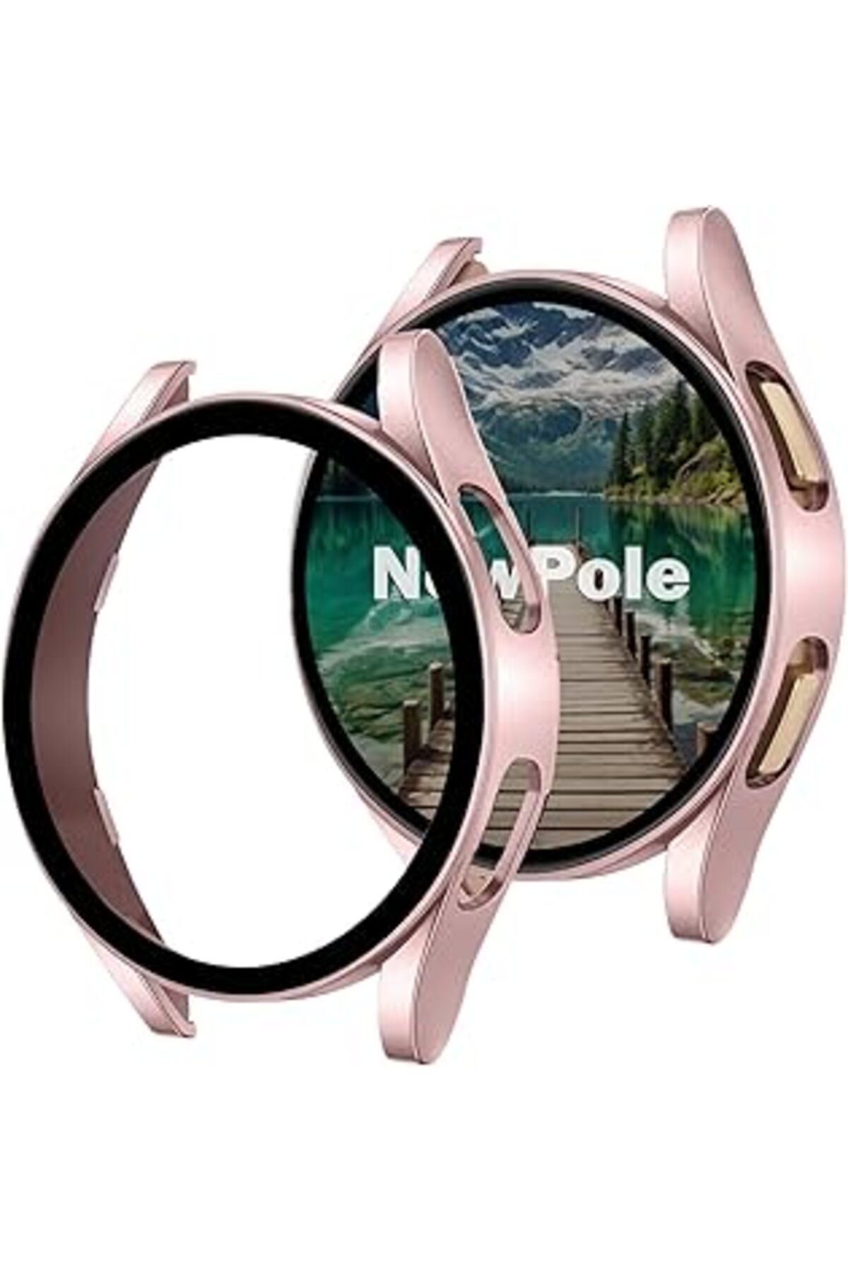 Pazarcan Newpole Galaxy Watch Fe 5 4 40Mm Için Watch Ekran Koruyucu Tam Kaplayan Watch Kasa Koruyucu Kılıf Y
