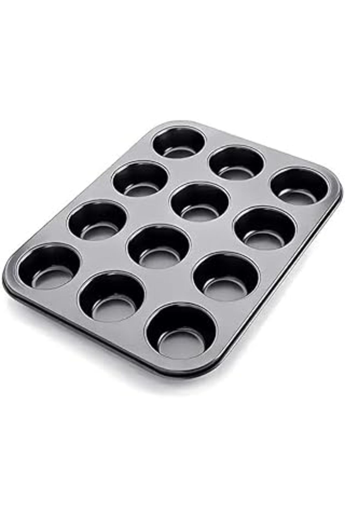 Pazarcan Orret Home Muffin Ve Cup Cake Fırın Tepsisi,Muffin İçin 12 Bölmeli Fırın Kabı