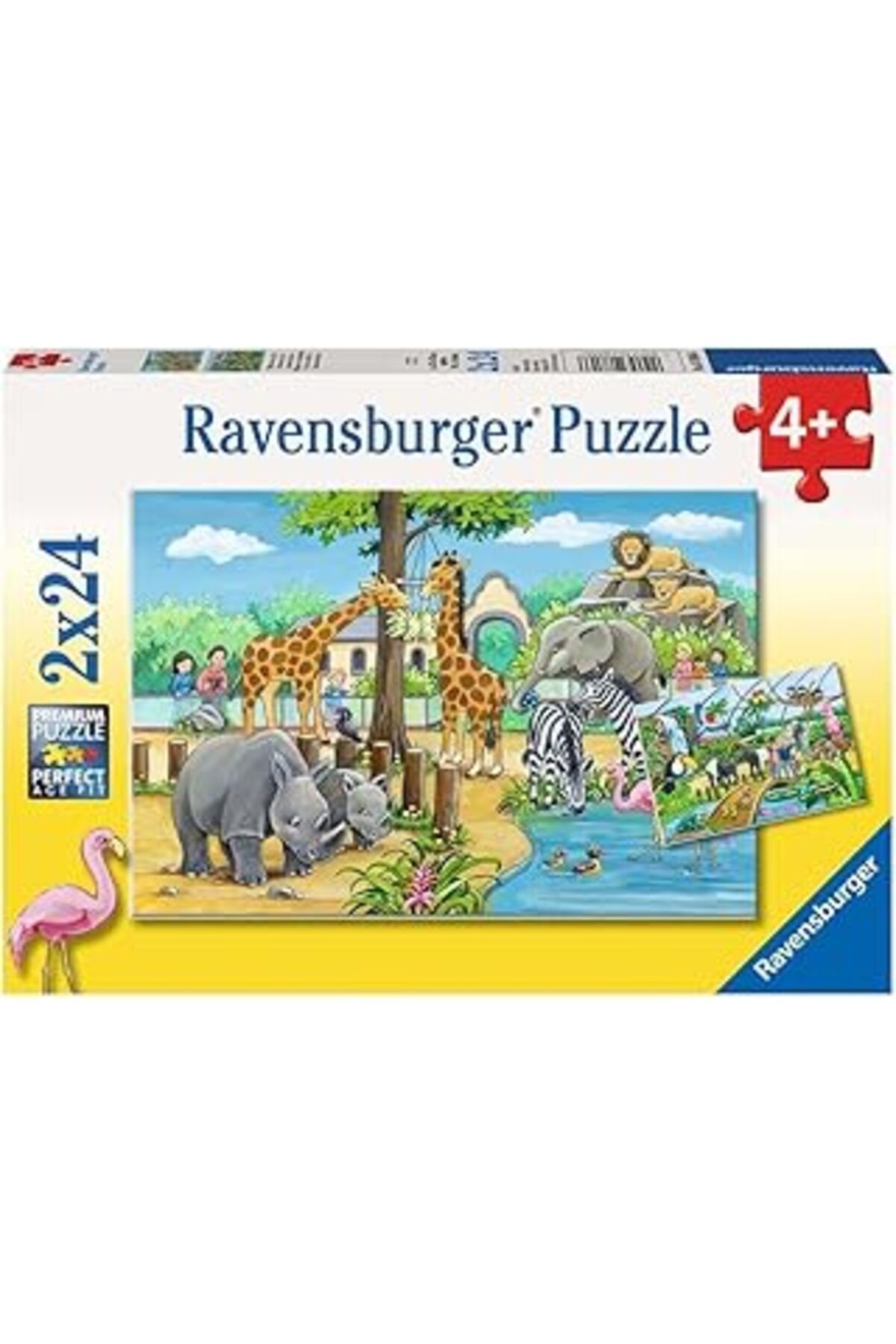 karadağsb Ravensburger 2 X 24 Parça Yapboz Zoo (78066)