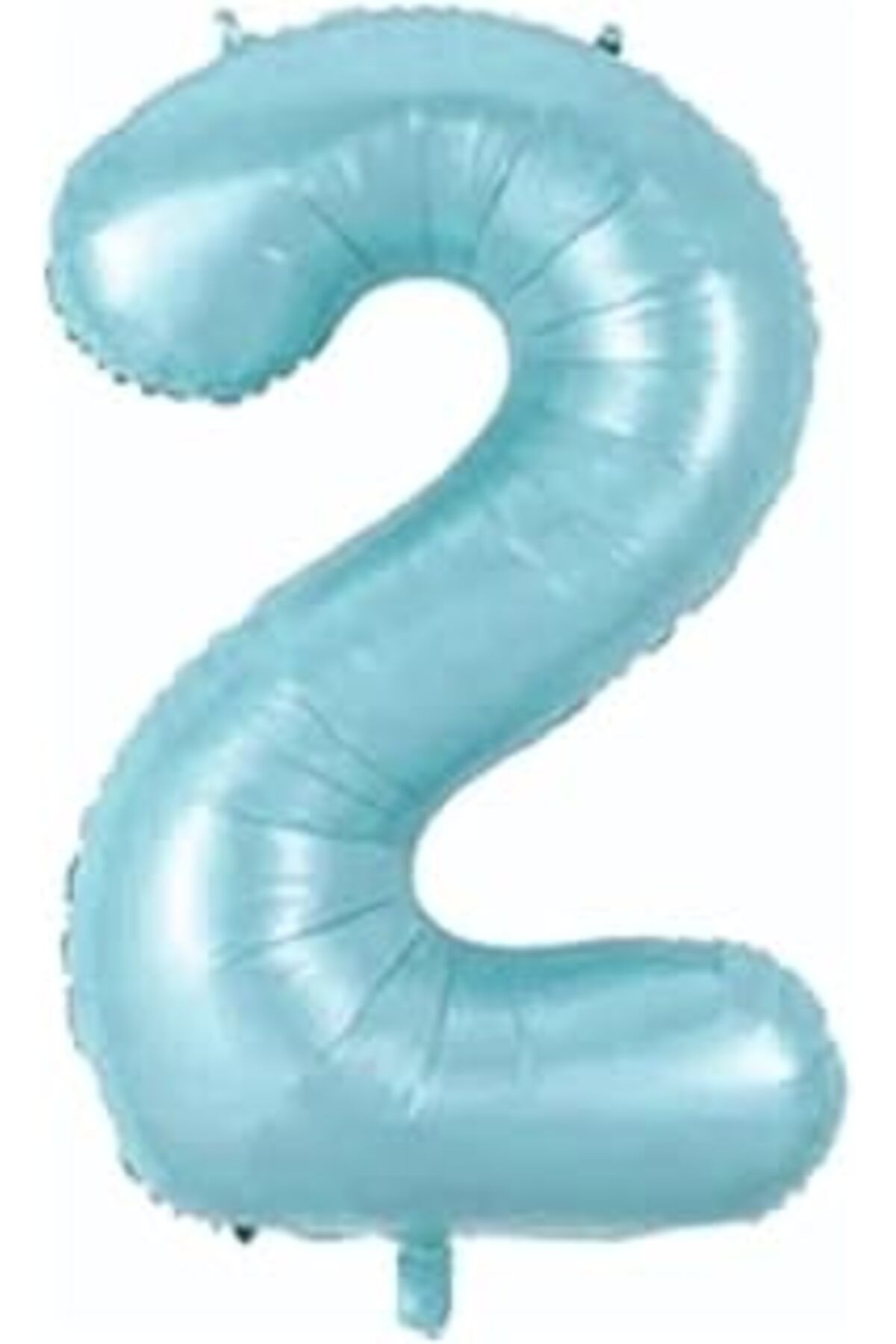 karadağsb 2 Açık Mavi Renk Rakam Folyo Balon 80 Cm