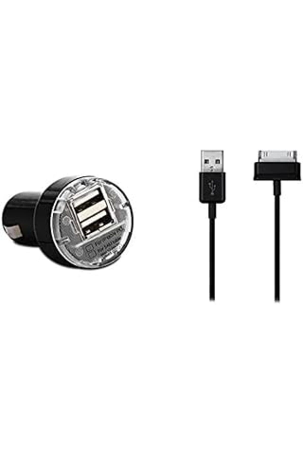 karadağsb S-link Smg-482 2a Samsung Tabletler Iki Usb Araç Şarj Cihazı Kablosu