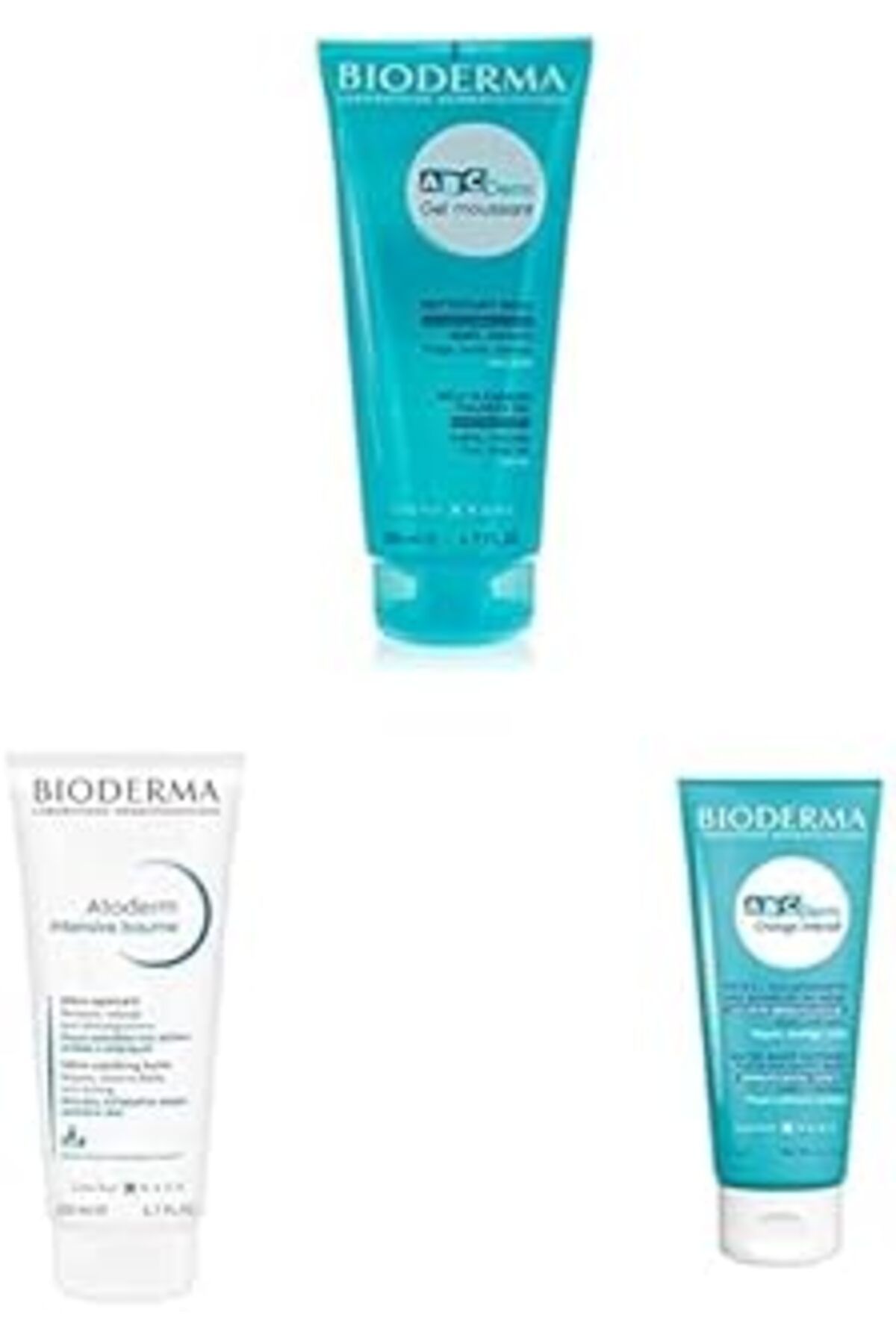 Mu Art Abcderm Dermatolojik Tuzsuz Şampuan + Atoderm Hassas Ciltler Kanola Yağlı Nemlendirici Bakım Kremi