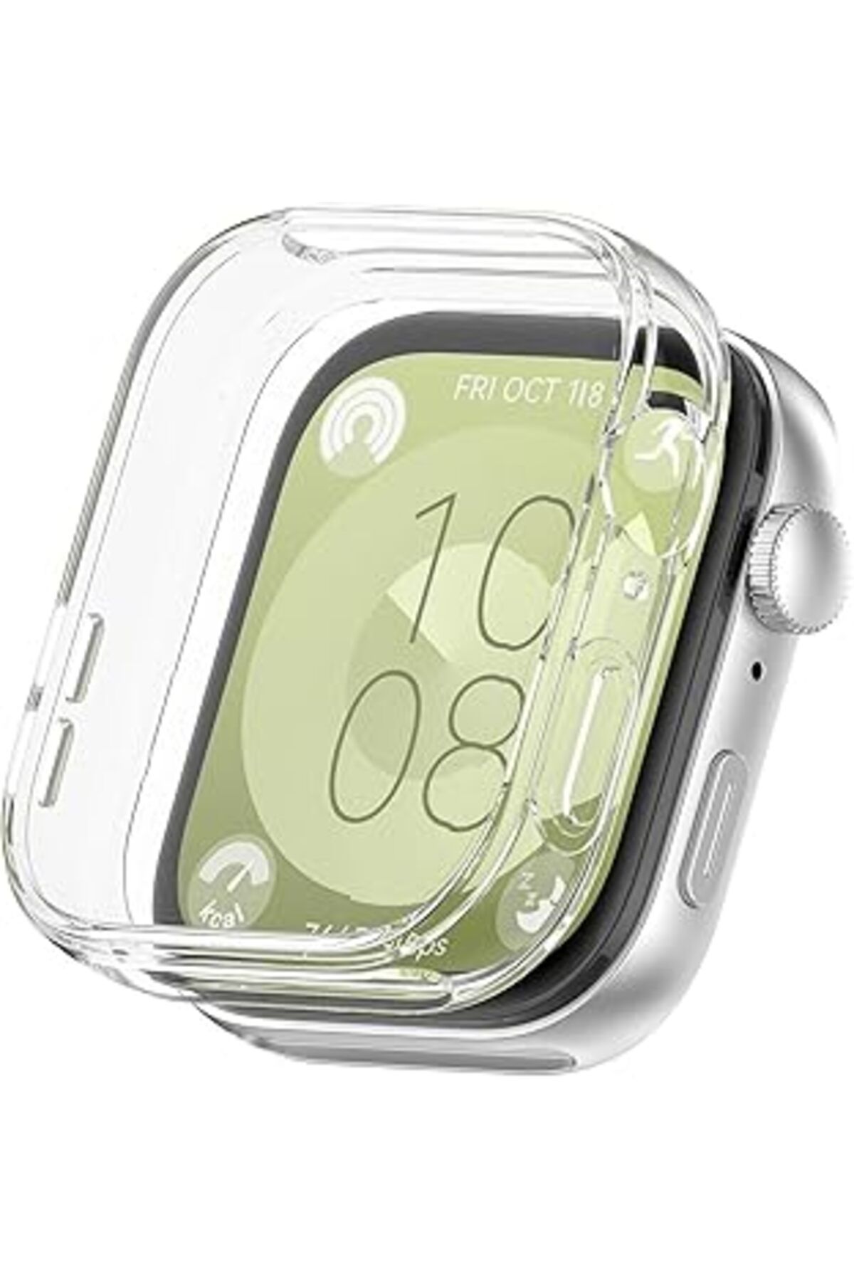 karadağsb Microsonic Huawei Watch Fit 3 Için Kılıf 360 Full Round Soft Silicone Şeffaf [Watch Fit 3 Ile Uyuml