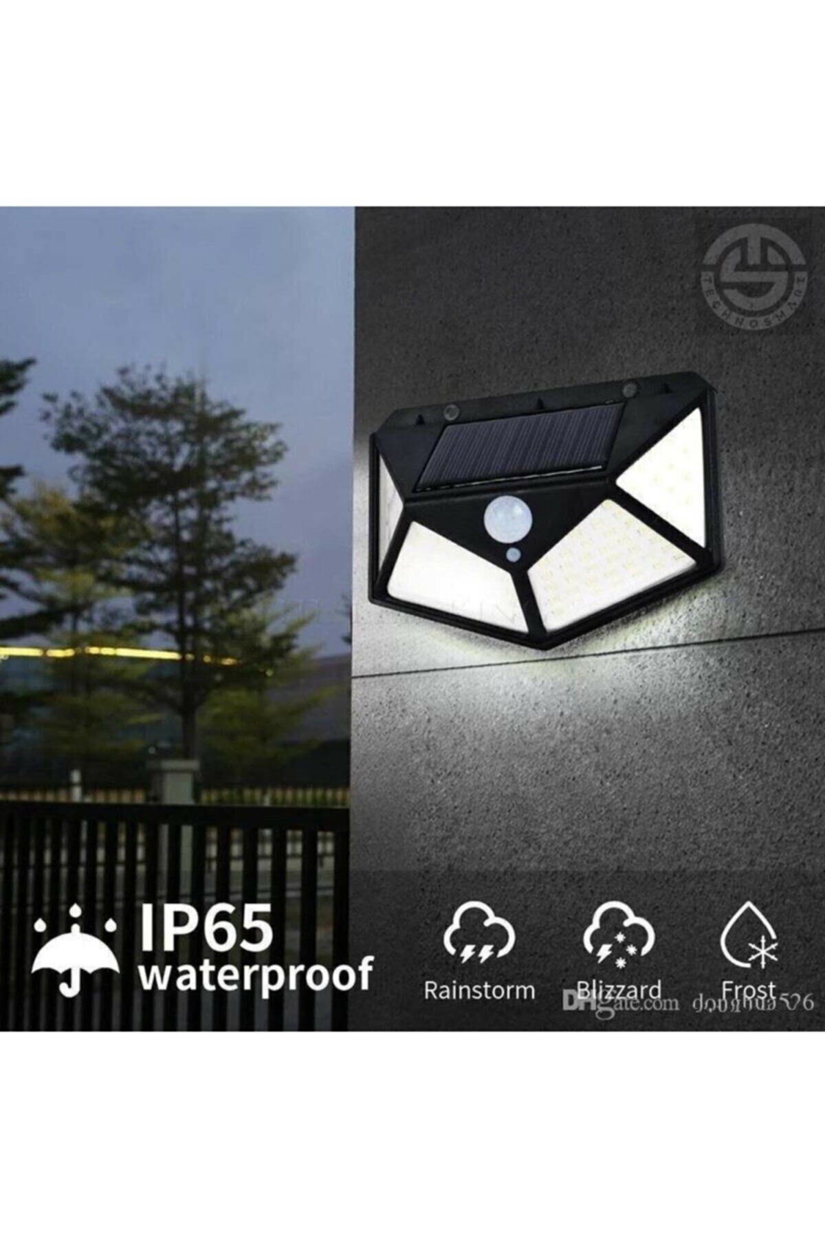 CHKK Solar Bahçe Aydınlatma Lambası 100 Led