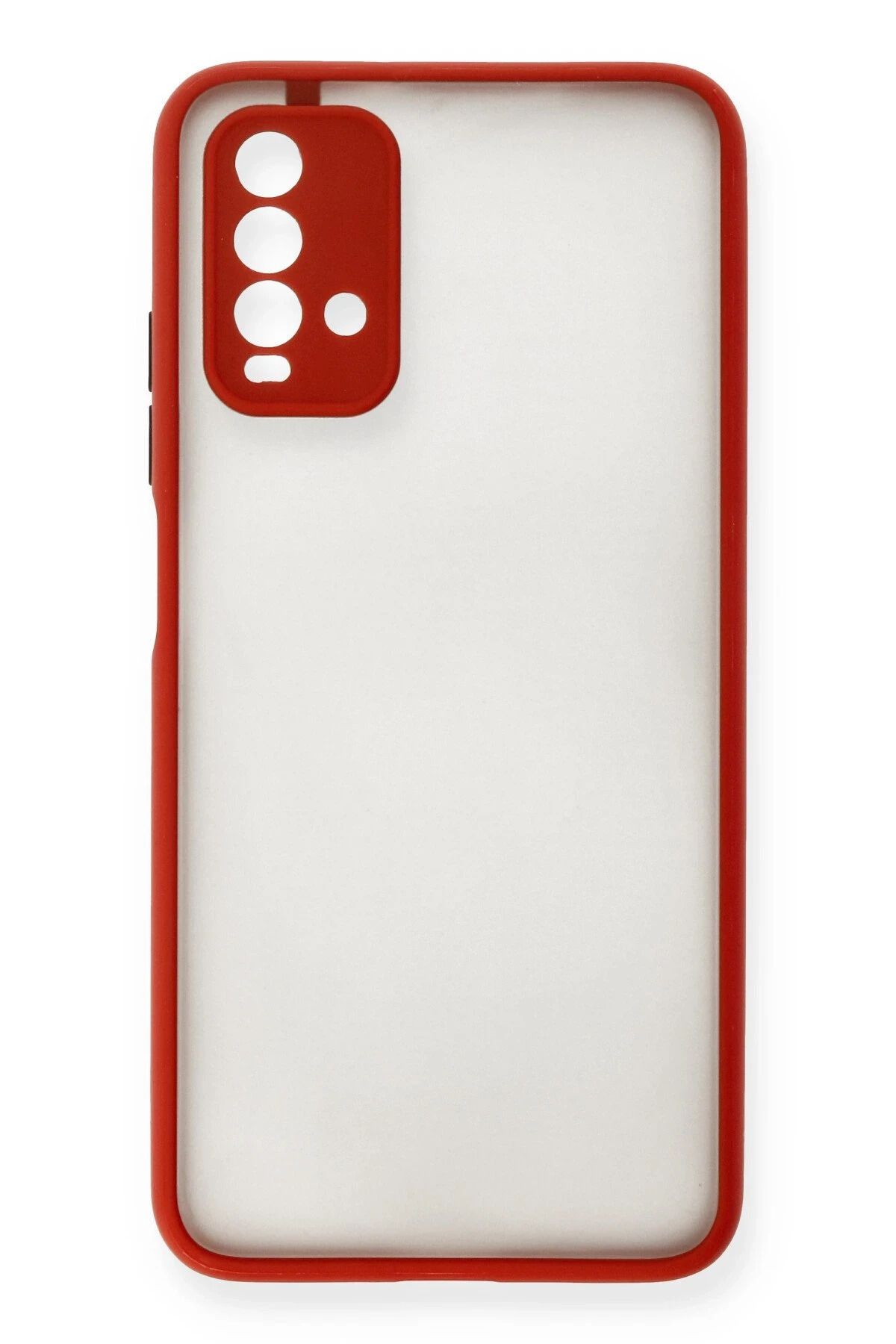 NewFace Xiaomi Redmi 9T Kılıf Montreal Silikon Kapak - Kırmızı JOJUA