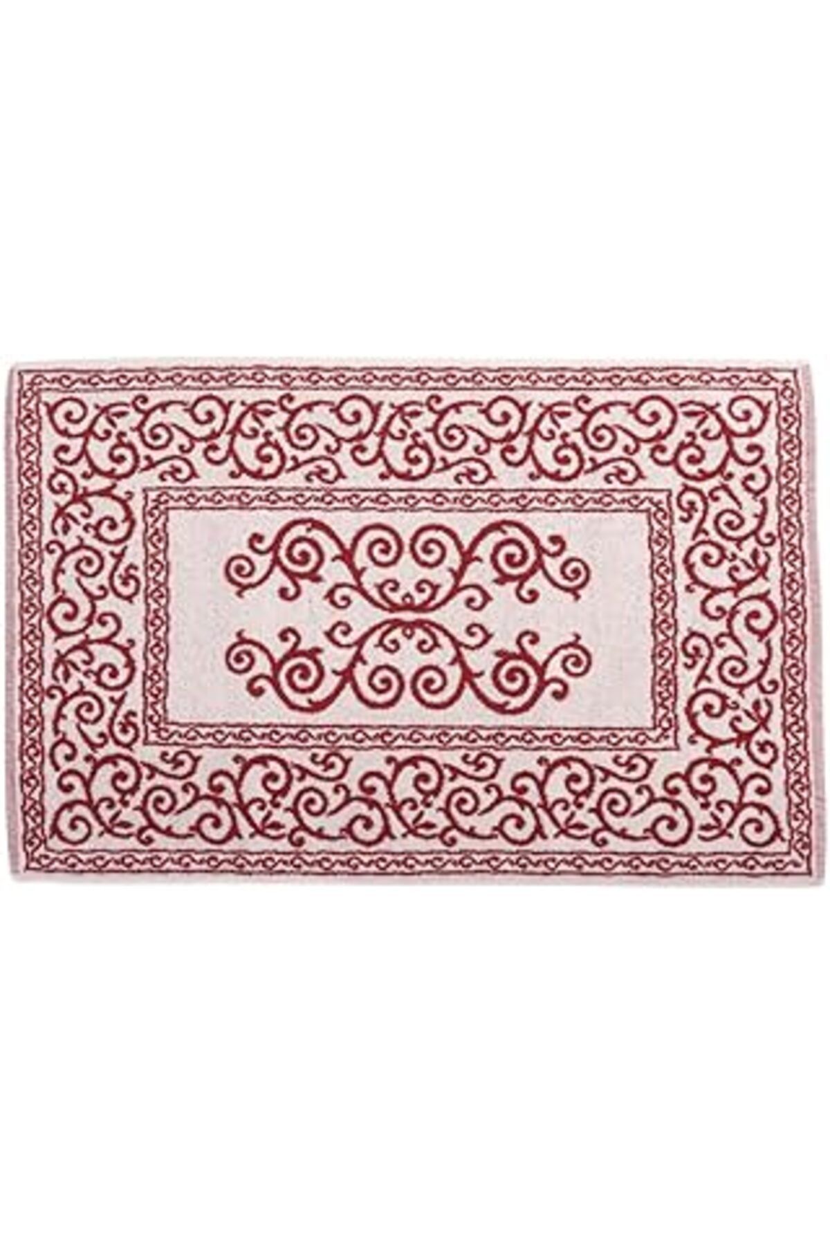 Mu Art Homelife - Dikdörtgen Pamuklu Banyo Halısı 60X120 - İtalyan Üretimi Yüksek Kaliteli Duş Matı Makine
