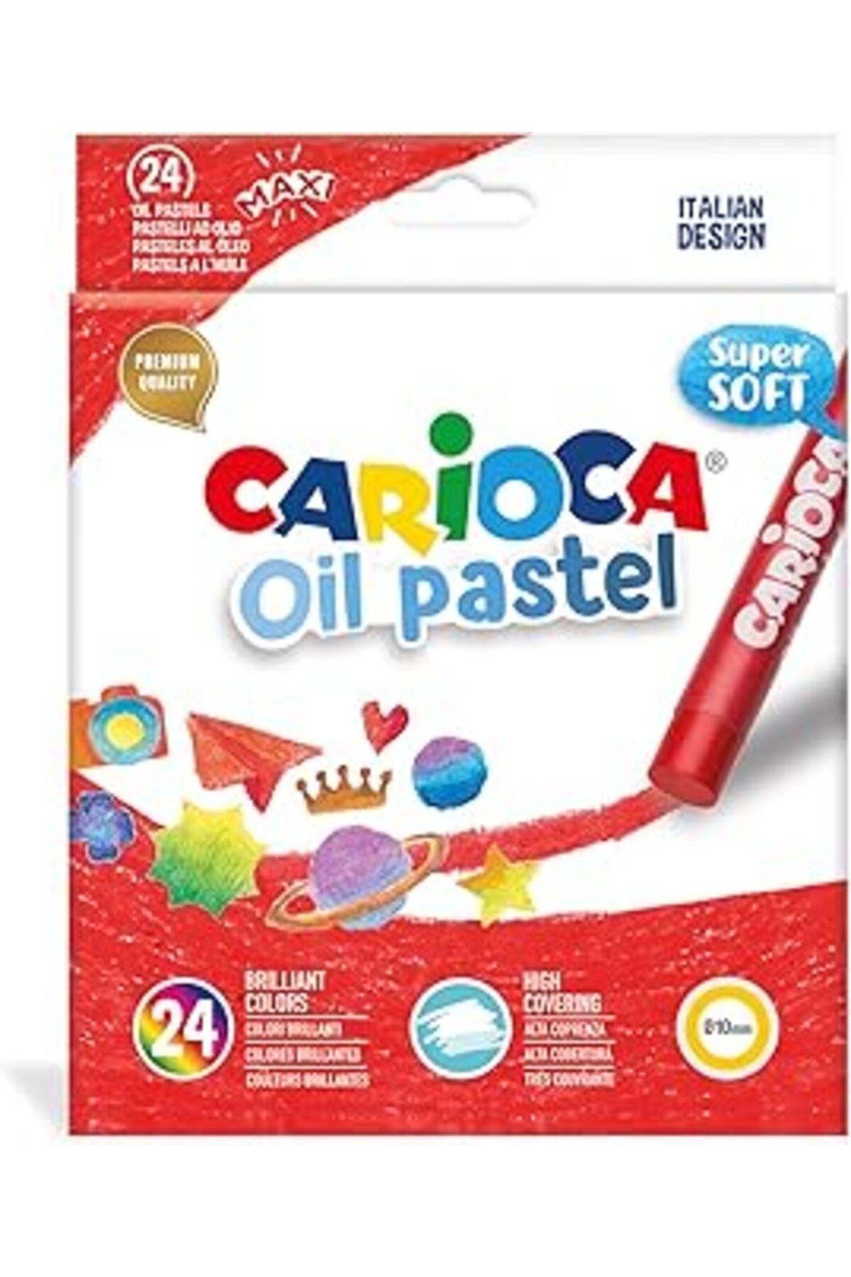 NZM TİCARET Carioca Yağli Pastel Boya Kalemi 24'Lü