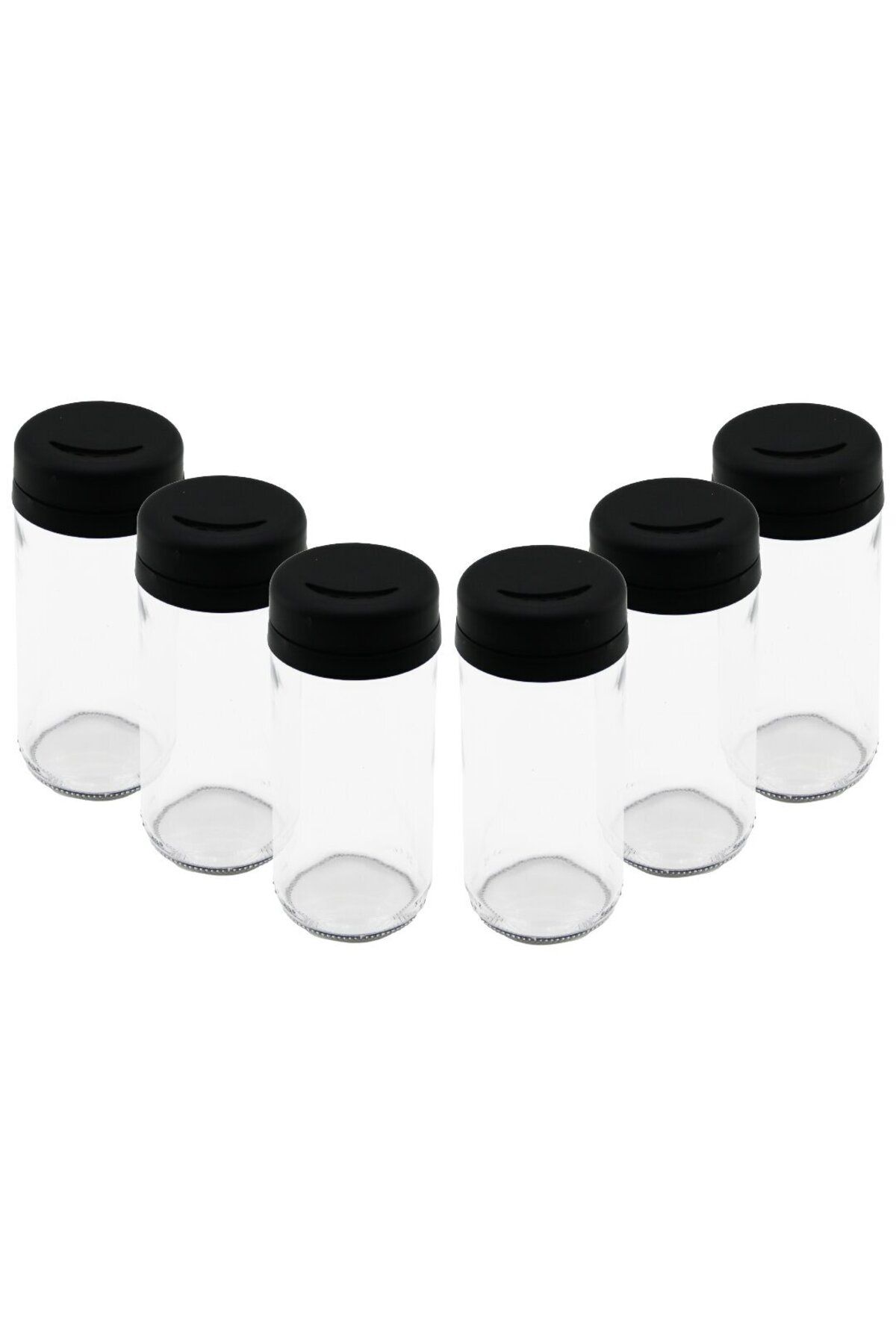 Emperium 6 PCS CAM - 225ML BAHARATLIK - TUZLUK PLASTİK KAPAK (5122)