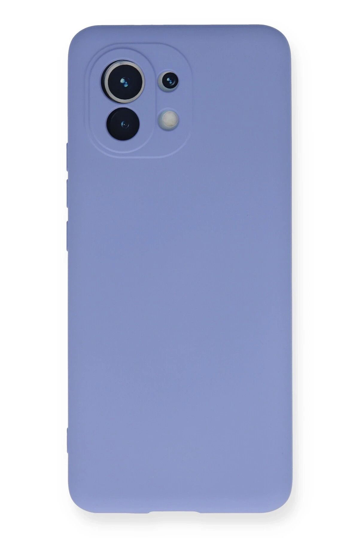 NewFace Xiaomi Mi 11 Uyumlu Kılıf Nano içi Kadife Silikon - Lila HNZRN