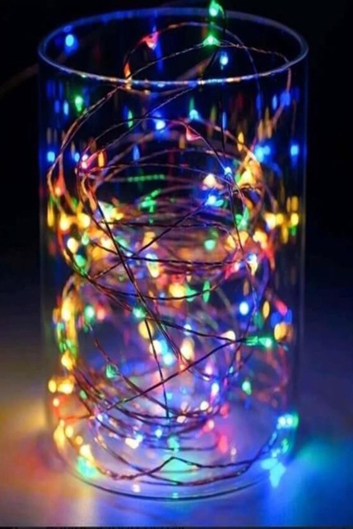 tedaks Pilli Renkli Peri Led Işık Dekoratif Aydınlatma 5 Metre RGB Led