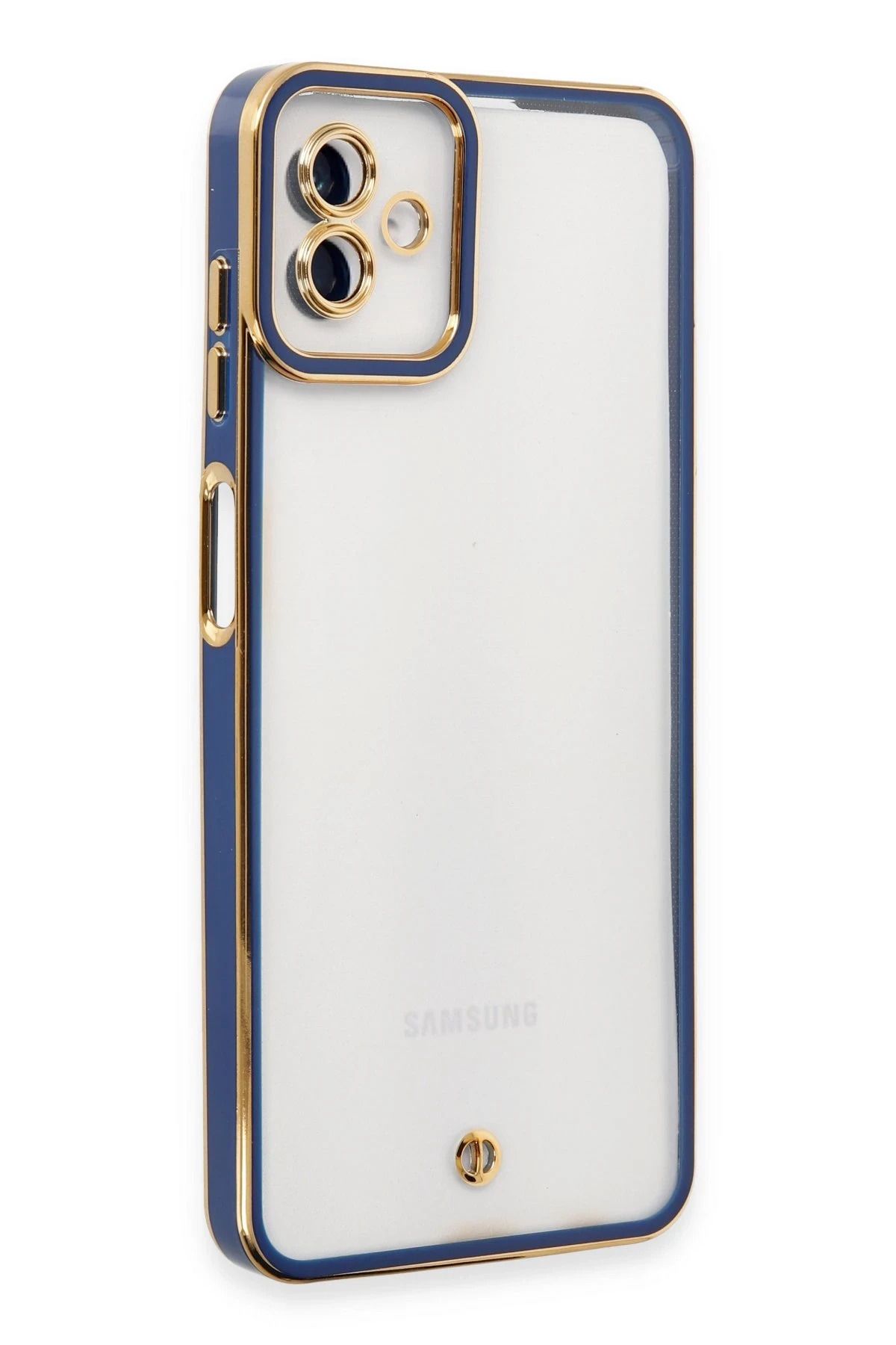 NewFace Samsung Galaxy A04 Kılıf Liva Lens Silikon - Mavi JOJUA