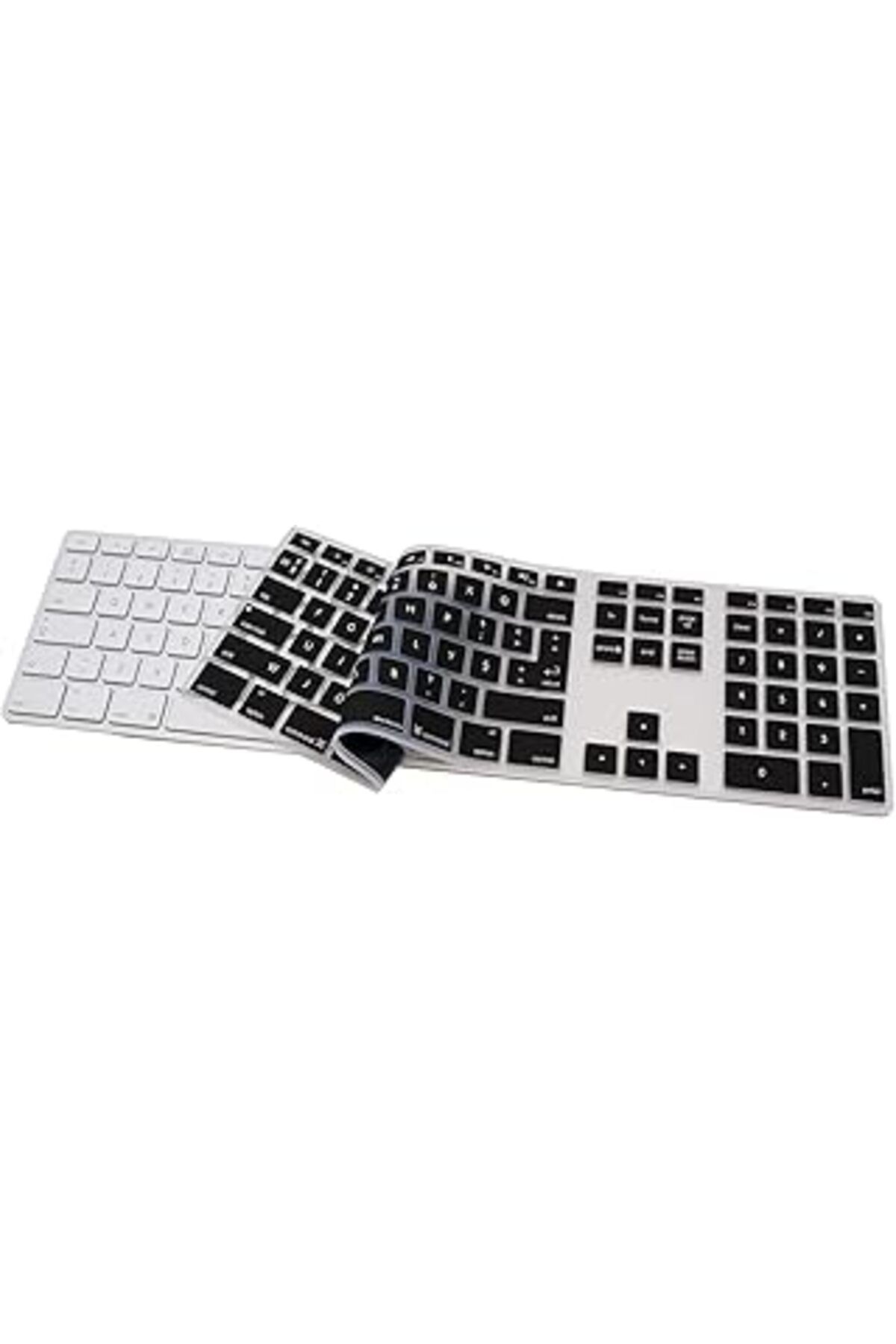 DENİZBİLİŞİM Mcstorey Keyboard-1 A1243 Ile Uyumlu Klavye Koruyucu F-türkçe Numerik Daktilotip Siyah