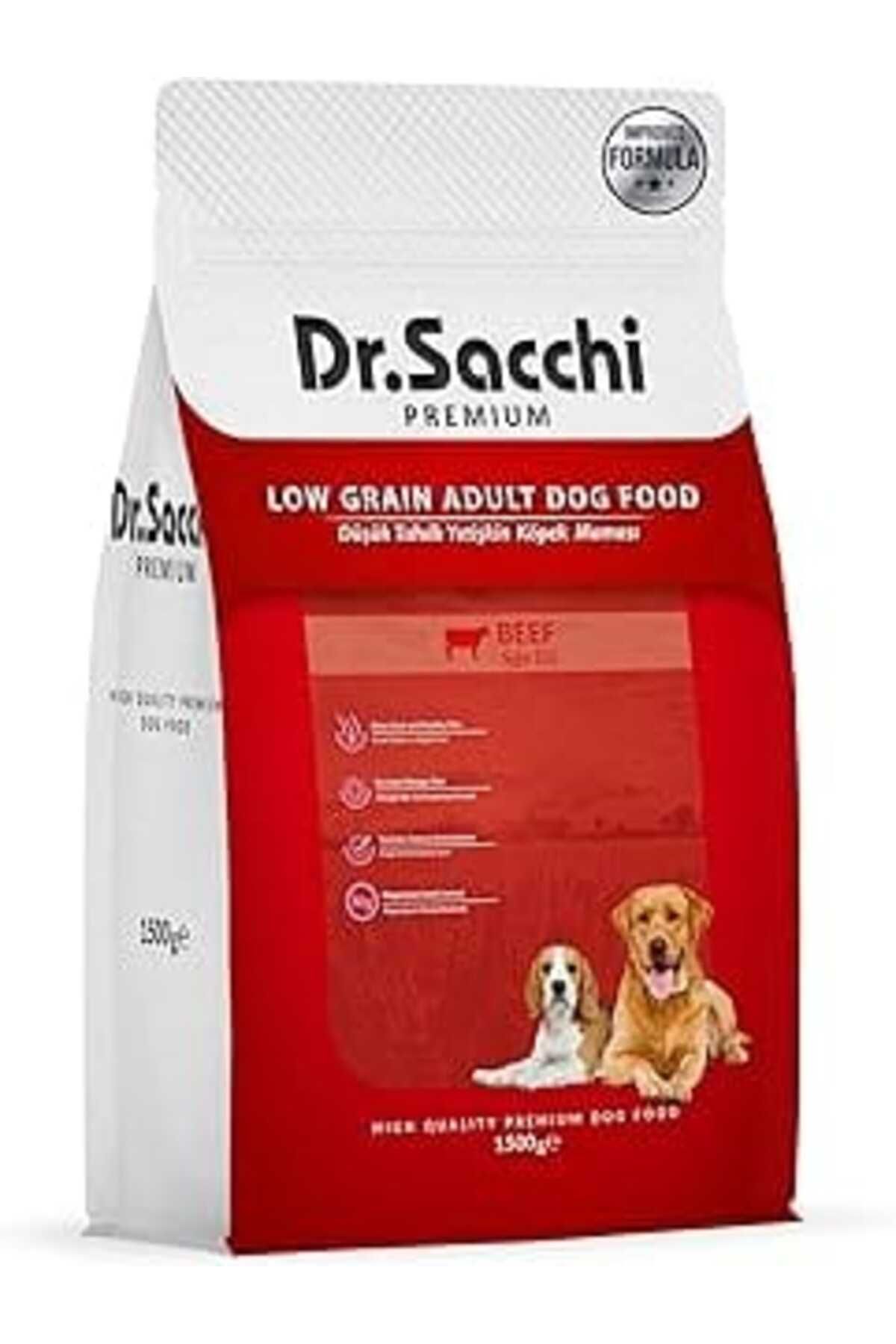 Mu Art Dr.Sacchi Premıum Düşük Tahıllı Sığır Etli Yetişkin Köpek Maması 1,5 Kg