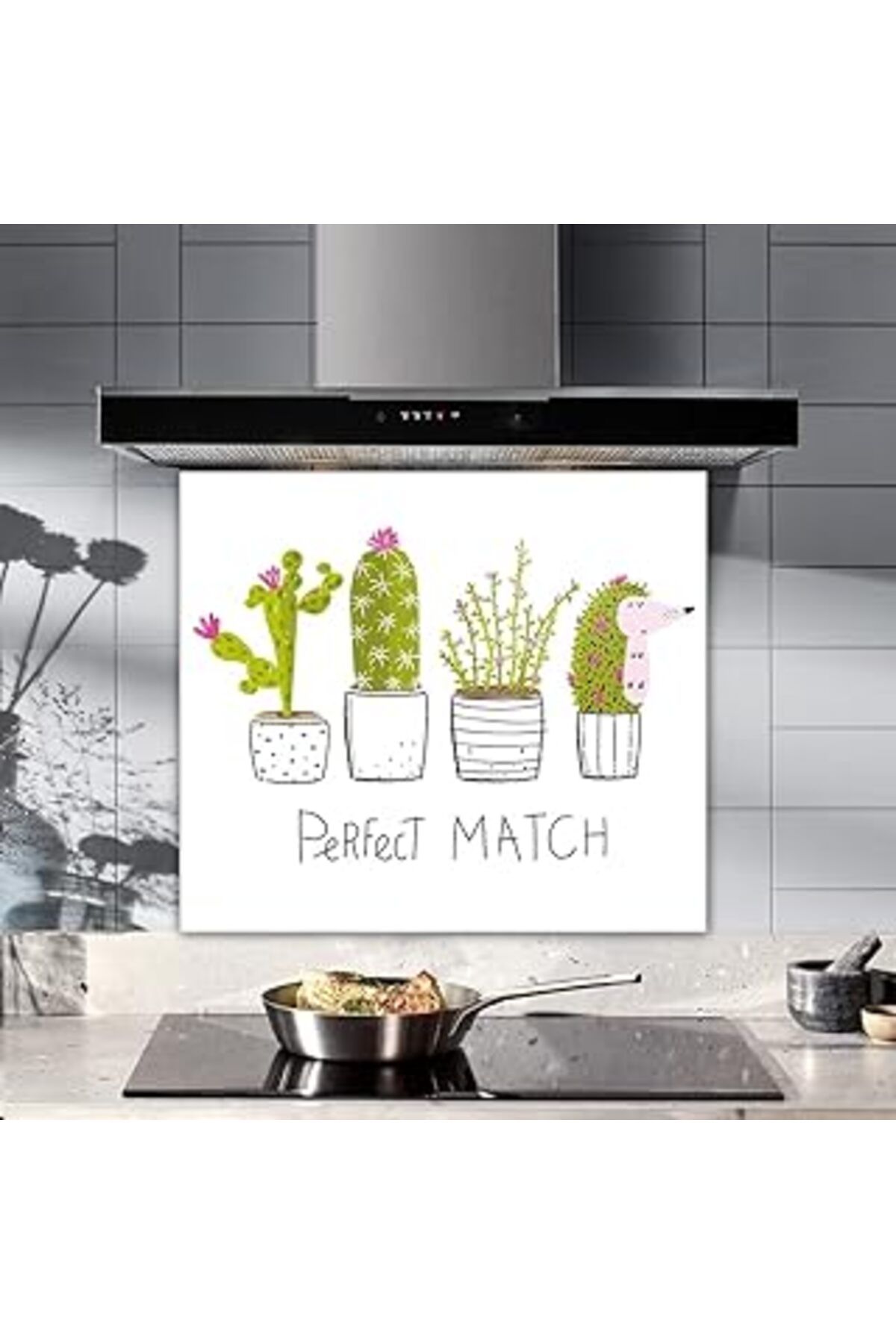 karadağsb Decorita Perfect Match | Cam Ocak Arkası Koruyucu | (52Cm X 60Cm)