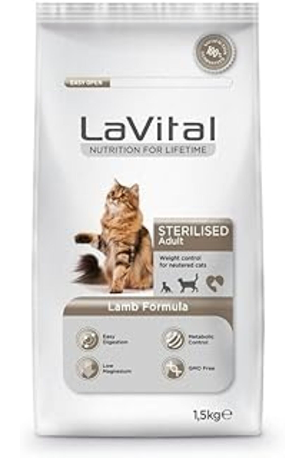 Mu Art Lavital Kuzulu Kısırlaştırılmış Kedi Maması 1.5kg